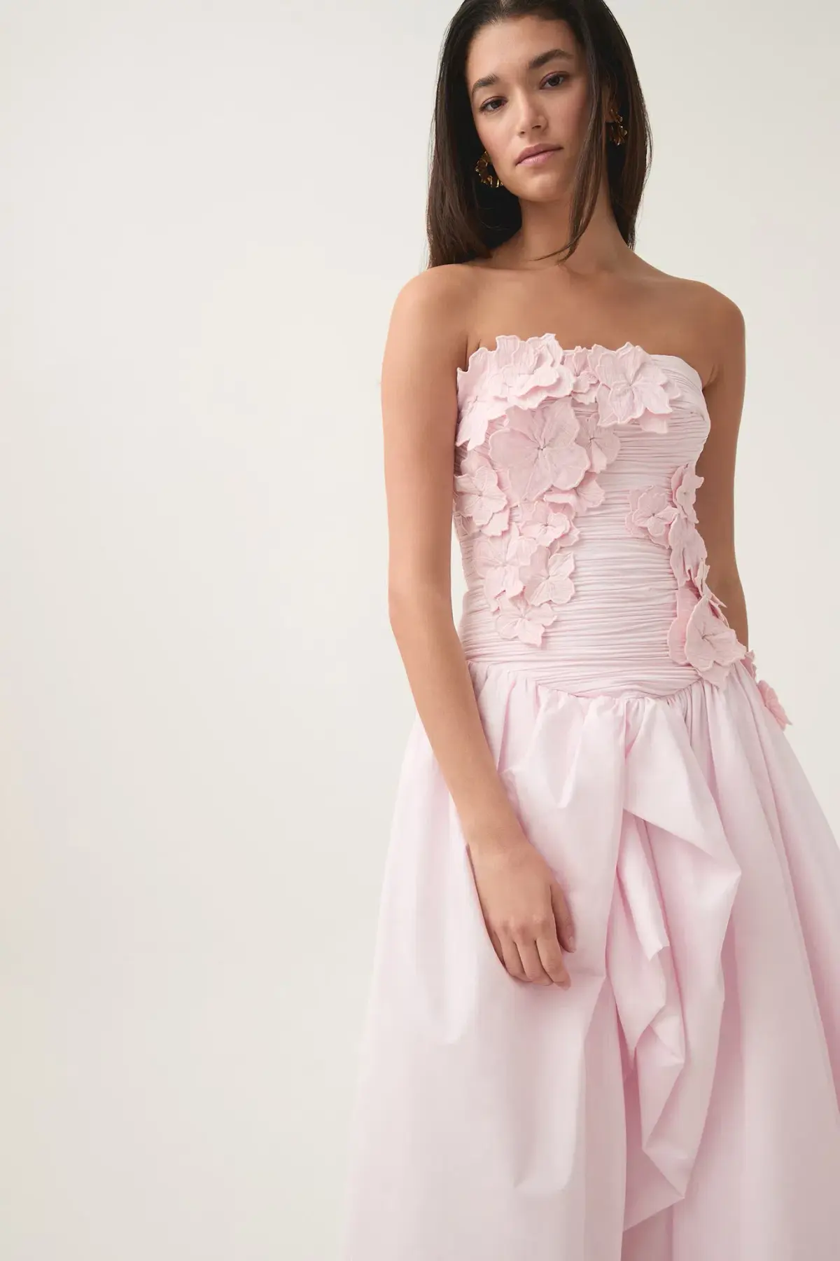 Aje Splendour Flower Midi Gown Dress Pastel Pink Size 14 - Image 2