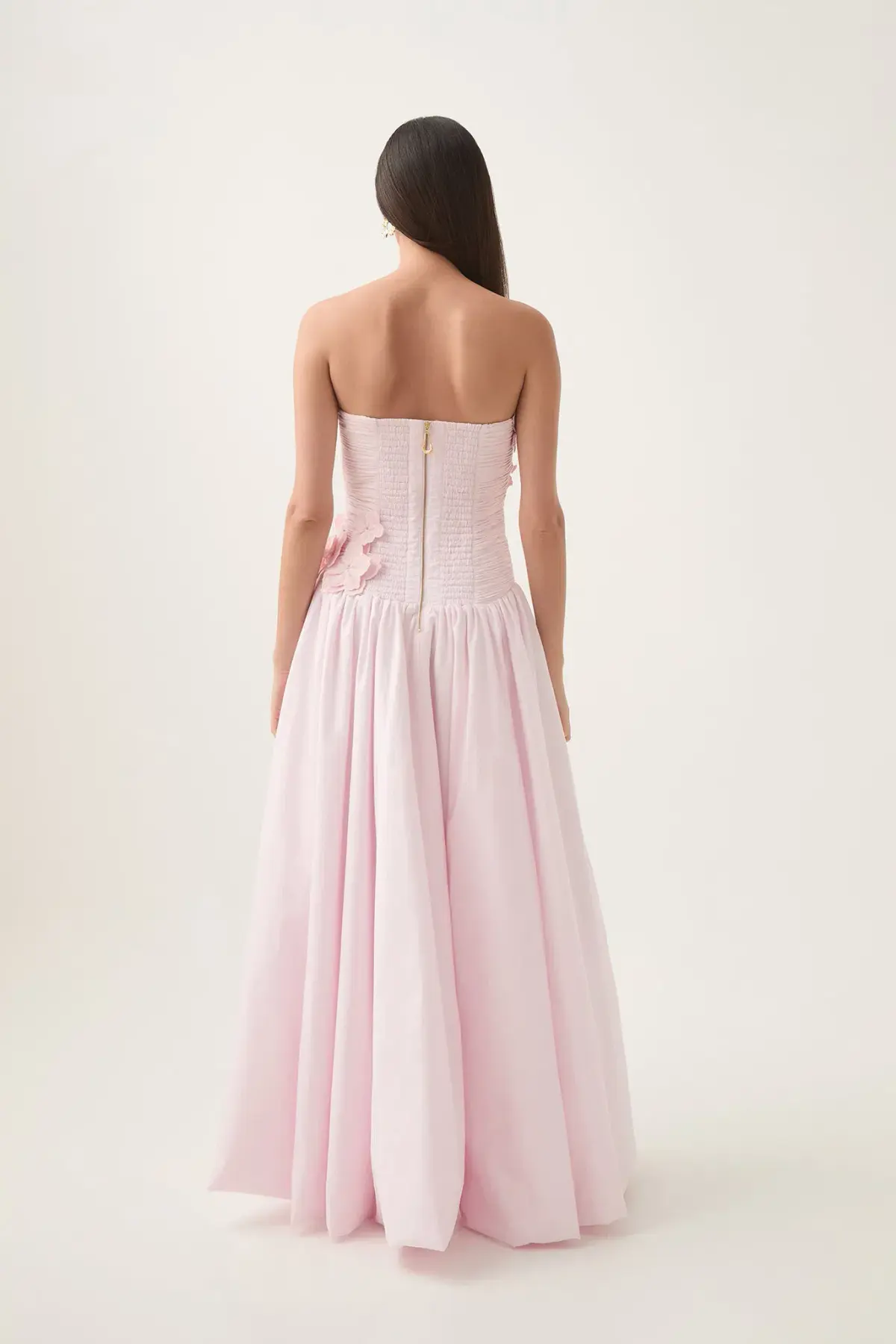 Aje Splendour Flower Midi Gown Dress Pastel Pink Size 14 - Image 5