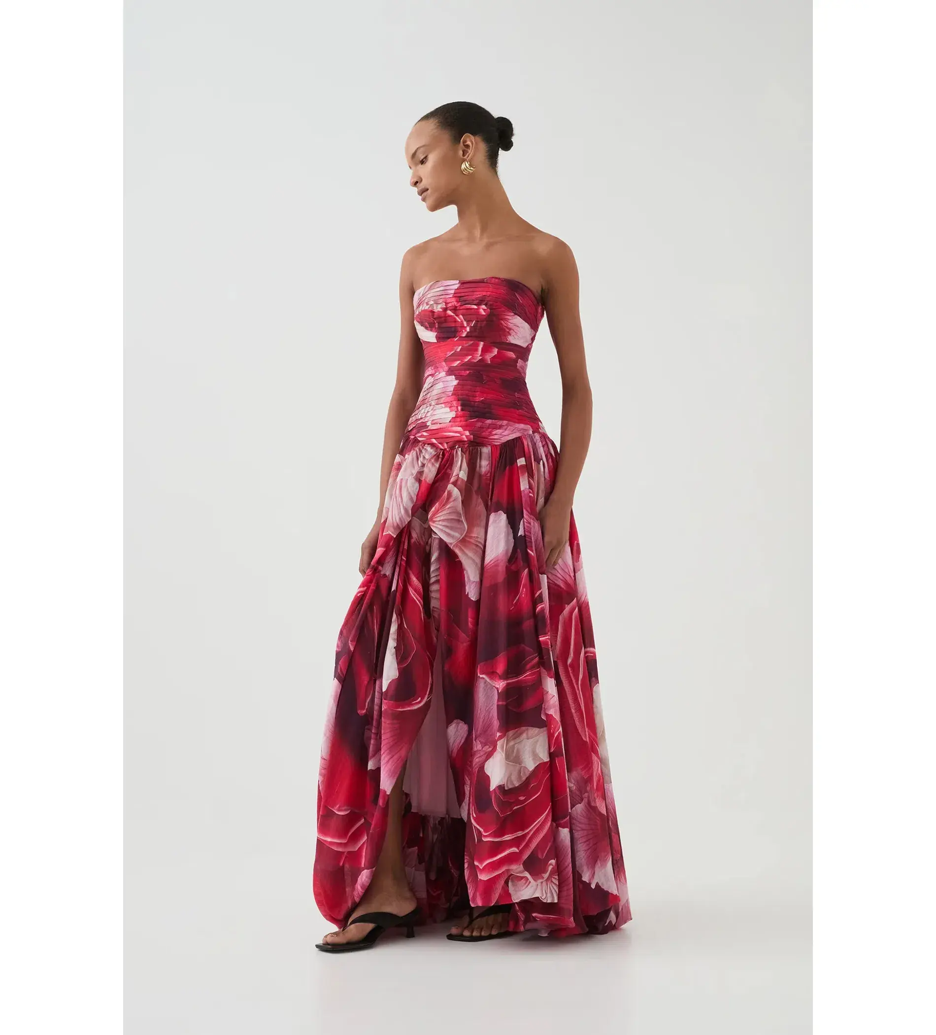 Aje Flora Gown Prismatic Floral Red Size AU 6 - Image 2
