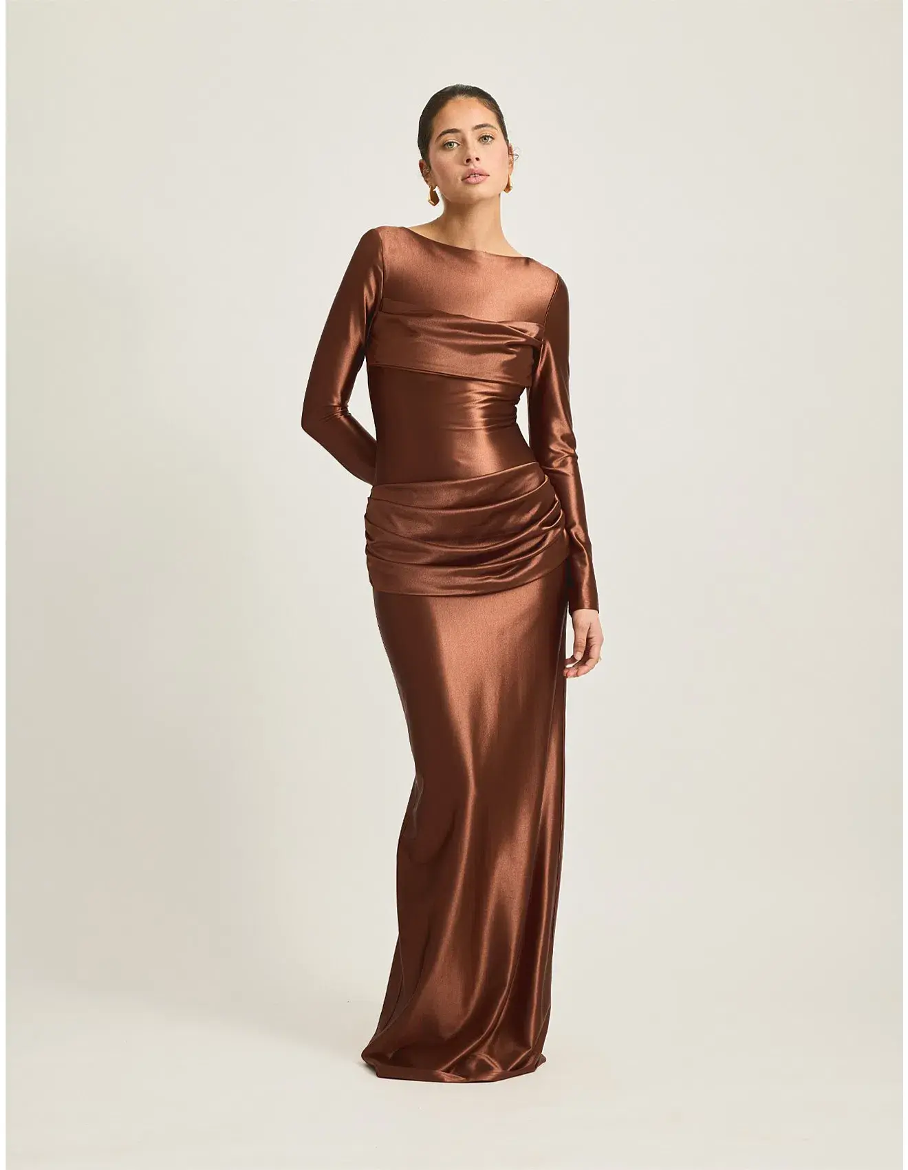 TOJHA Hadleigh Maxi Dress in Sierra Brown Size 10/M - Image 5