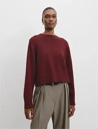 Country Road Organically Grown Cotton Blend Crop Crew Neck Knit Size 16/XL for rent on The Volte - main image