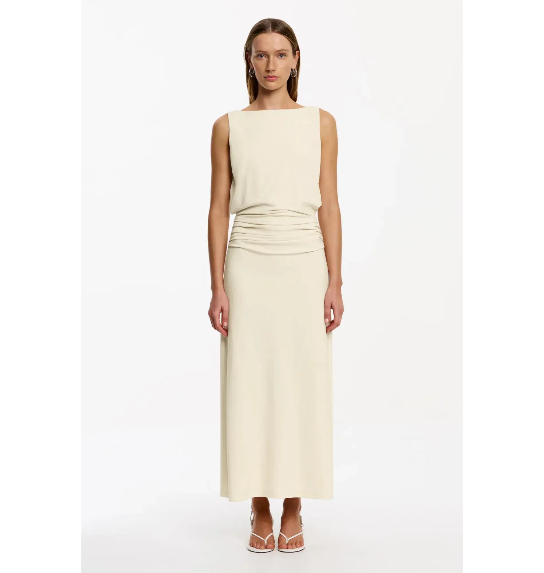 Significant Other Shelby Maxi Dress Beige Size 8 - Image 1