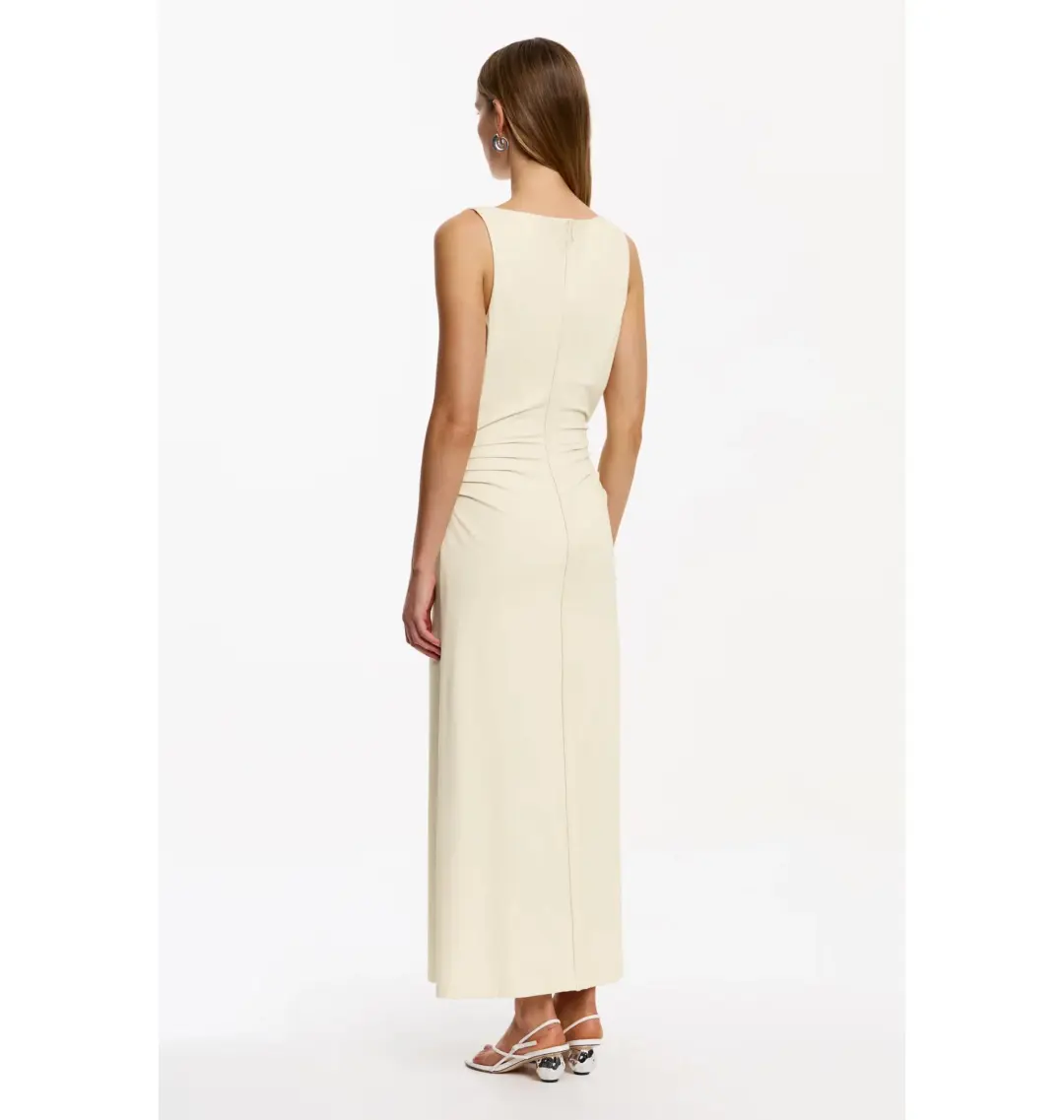 Significant Other Shelby Maxi Dress Beige Size 8 for rent on The Volte - main image