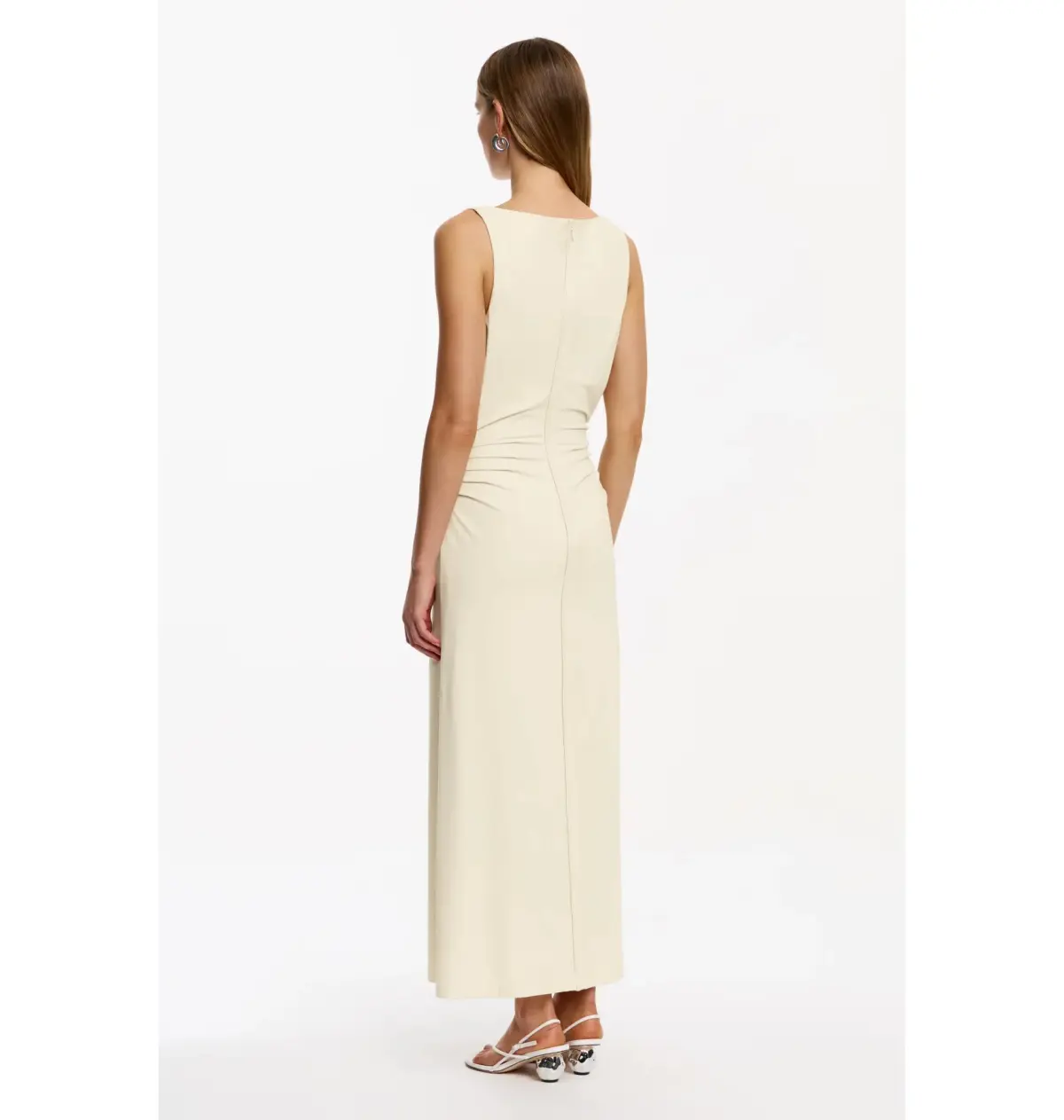Significant Other Shelby Maxi Dress Beige Size 8 - Image 3
