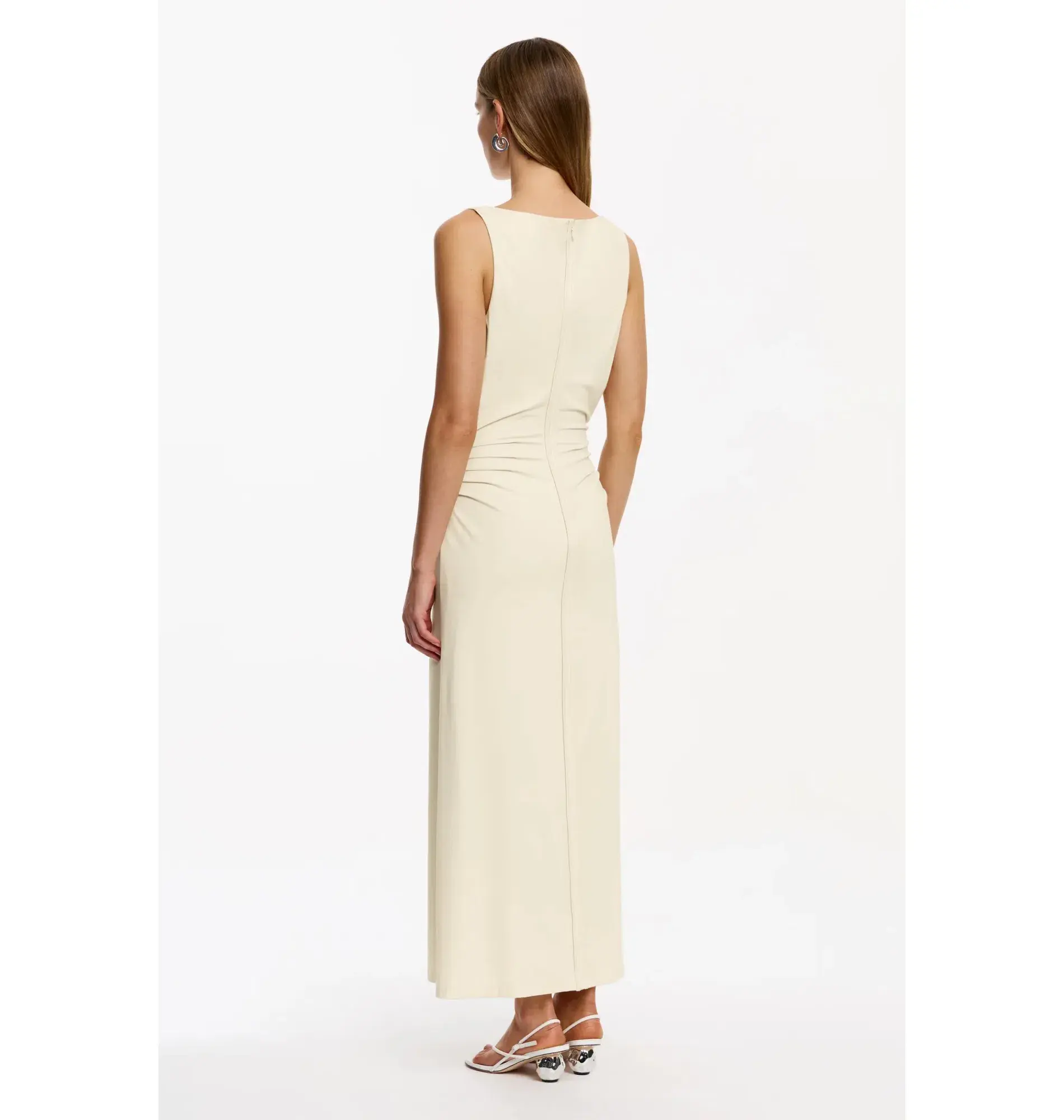 Significant Other Shelby Maxi Dress Beige Size 8 - Image 3