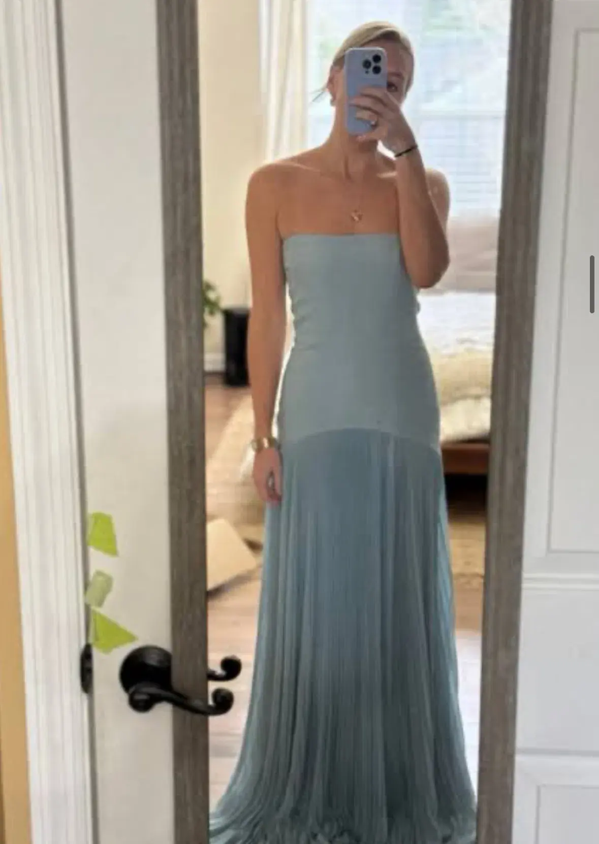Alexis Sunniva Maxi Dress Gown Blue Size AU 6 - Image 4