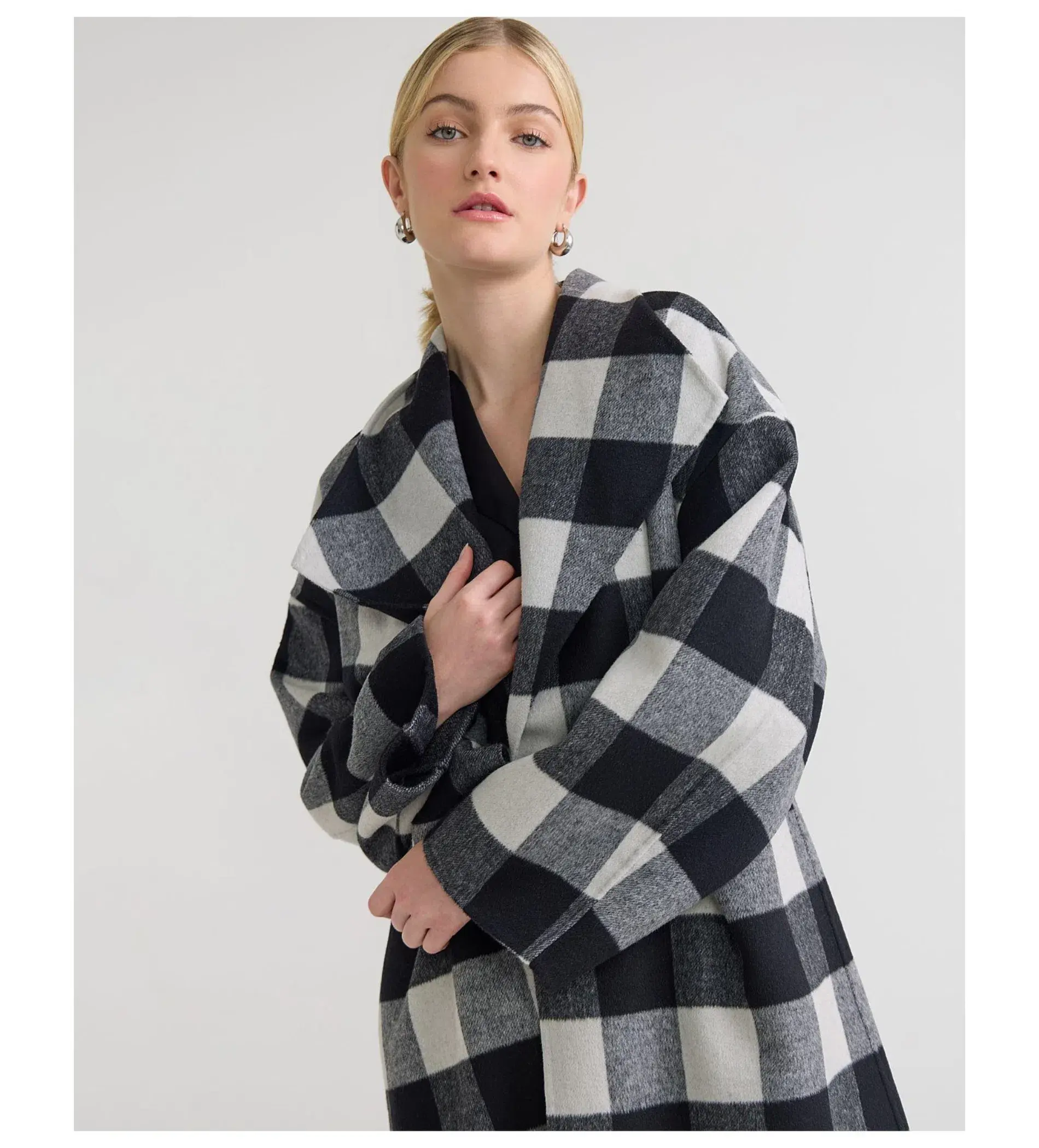 Oxford Alex Double Face Wool Coat Multi One Size - Image 5