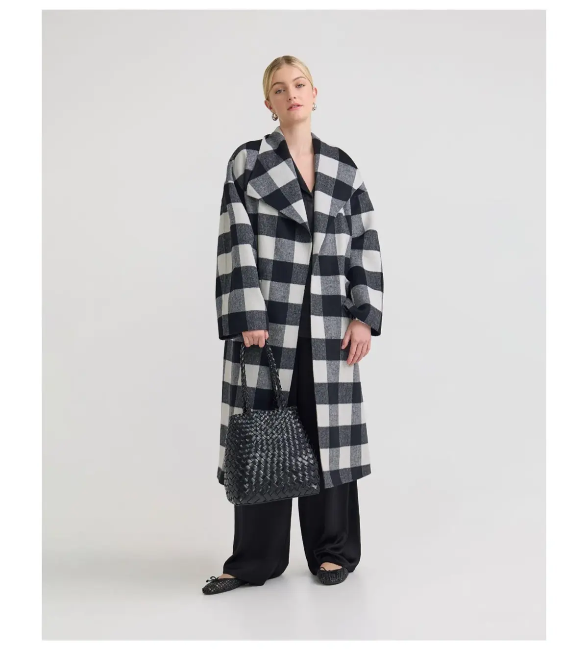 Oxford Alex Double Face Wool Coat Multi One Size - Image 2