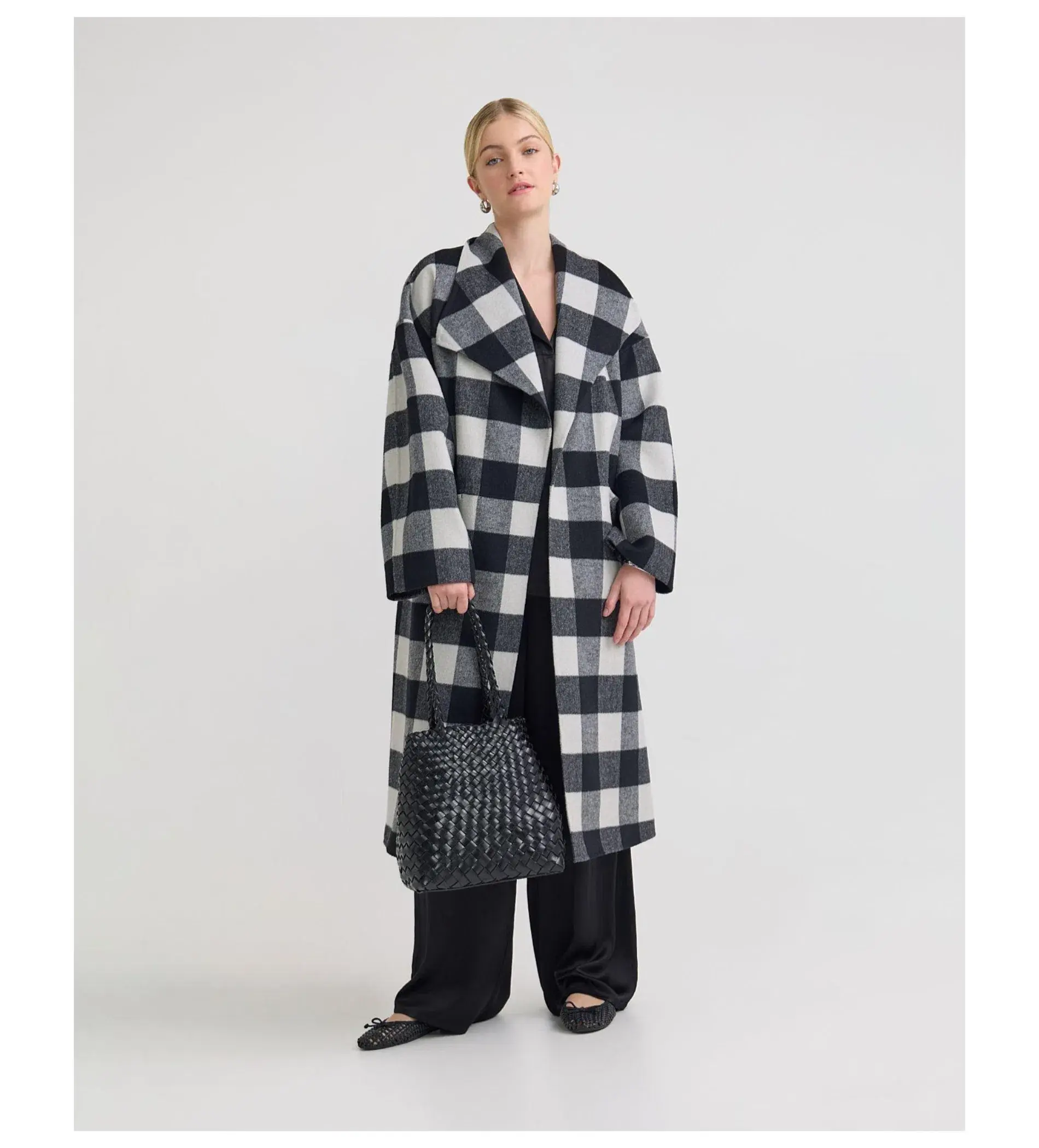 Oxford Alex Double Face Wool Coat Multi One Size - Image 2