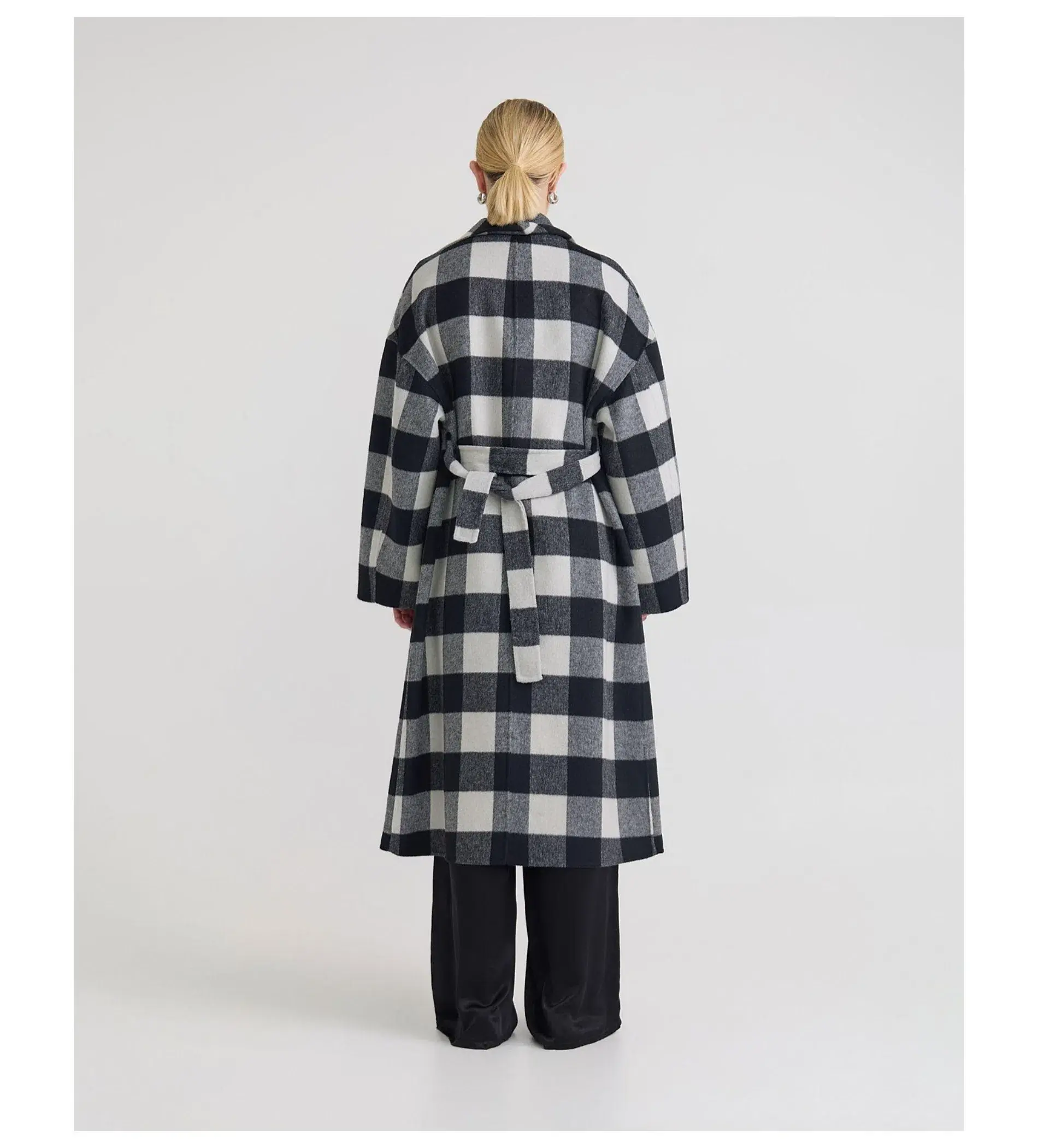 Oxford Alex Double Face Wool Coat Multi One Size - Image 4
