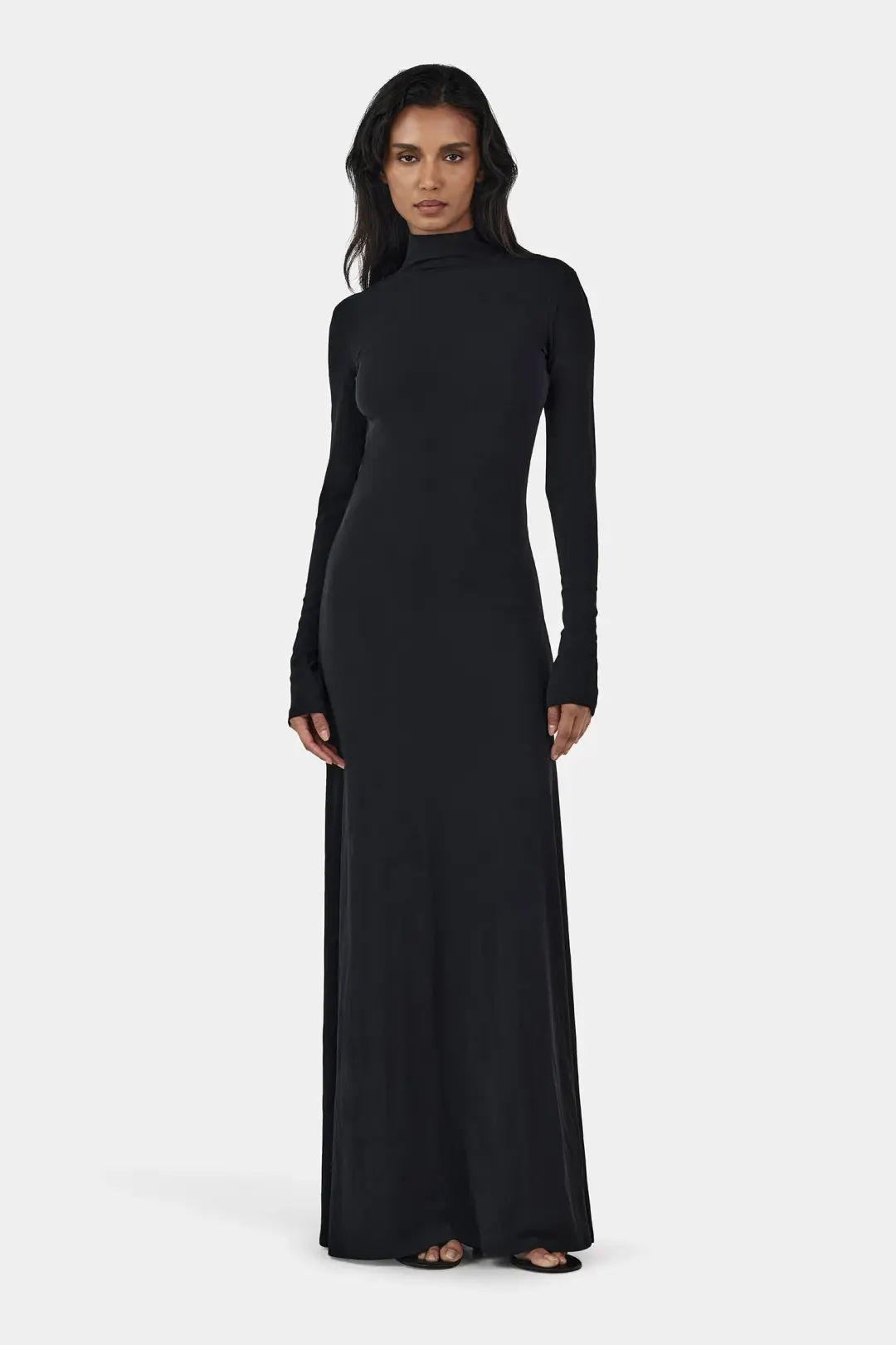 Hansen and Gretel Daphne Maxi Dress Black Size 10 for rent on The Volte - main image