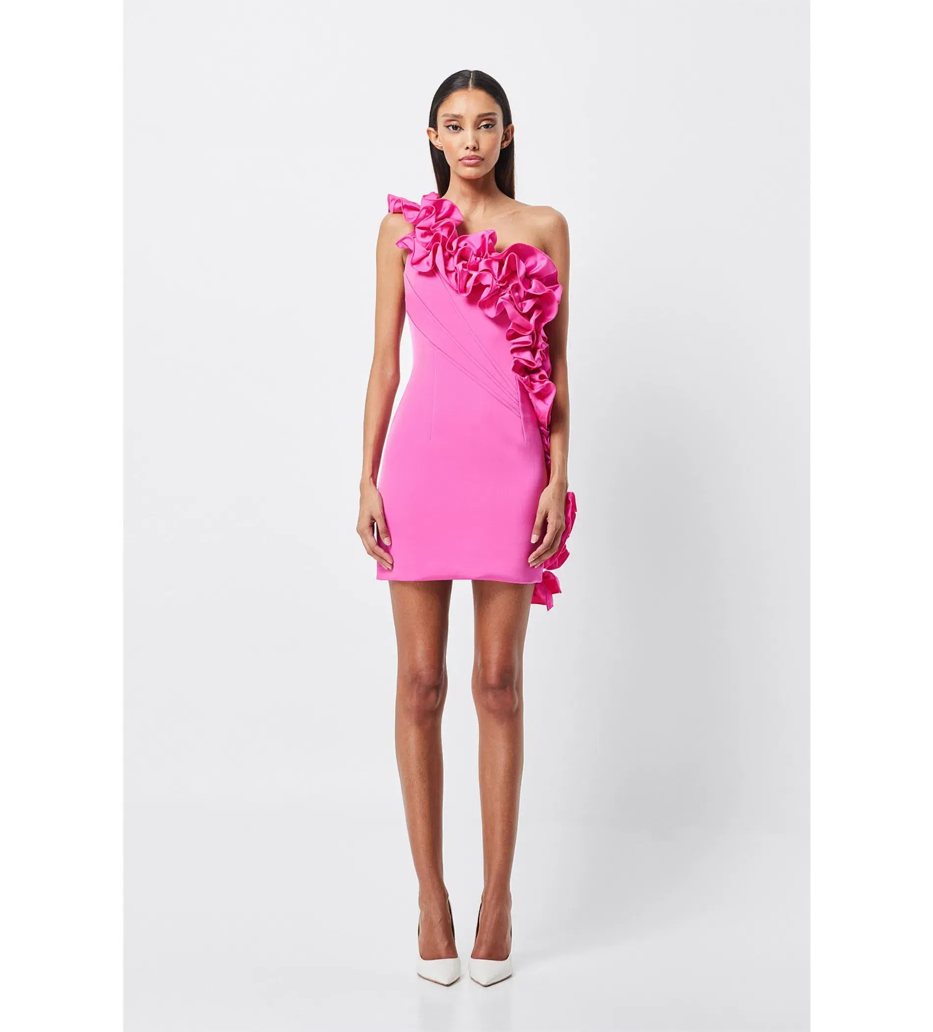 Mossman Revelations Mini Dress Fuchsia Size 14 - Image 1