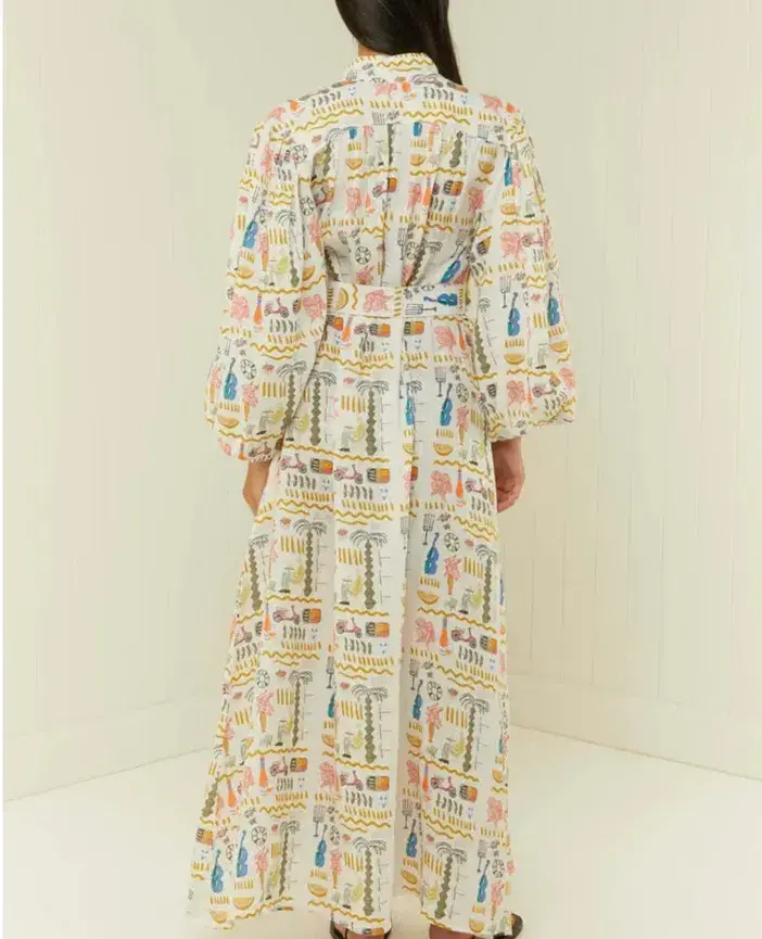 Palm Noosa Noddy Verano Maxi Dress Print Size 10  - Image 3