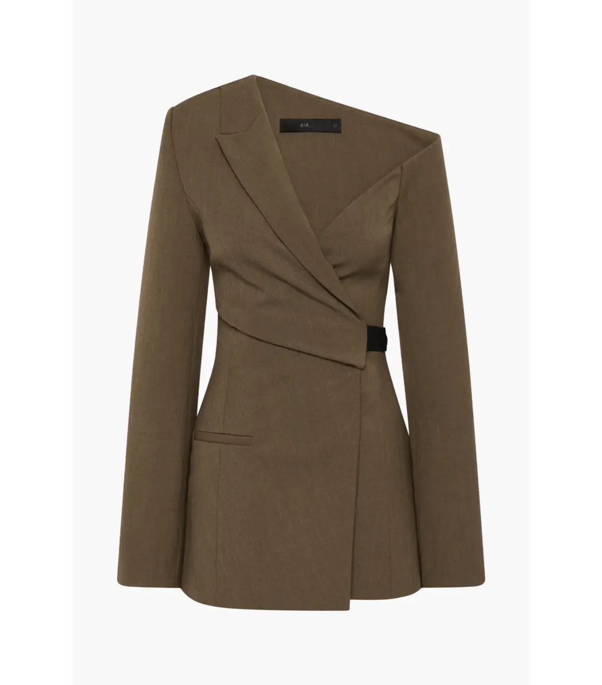 Sir the Label Santoria Mini Dress in Chocolate Marle Size AU 10  - Image 5