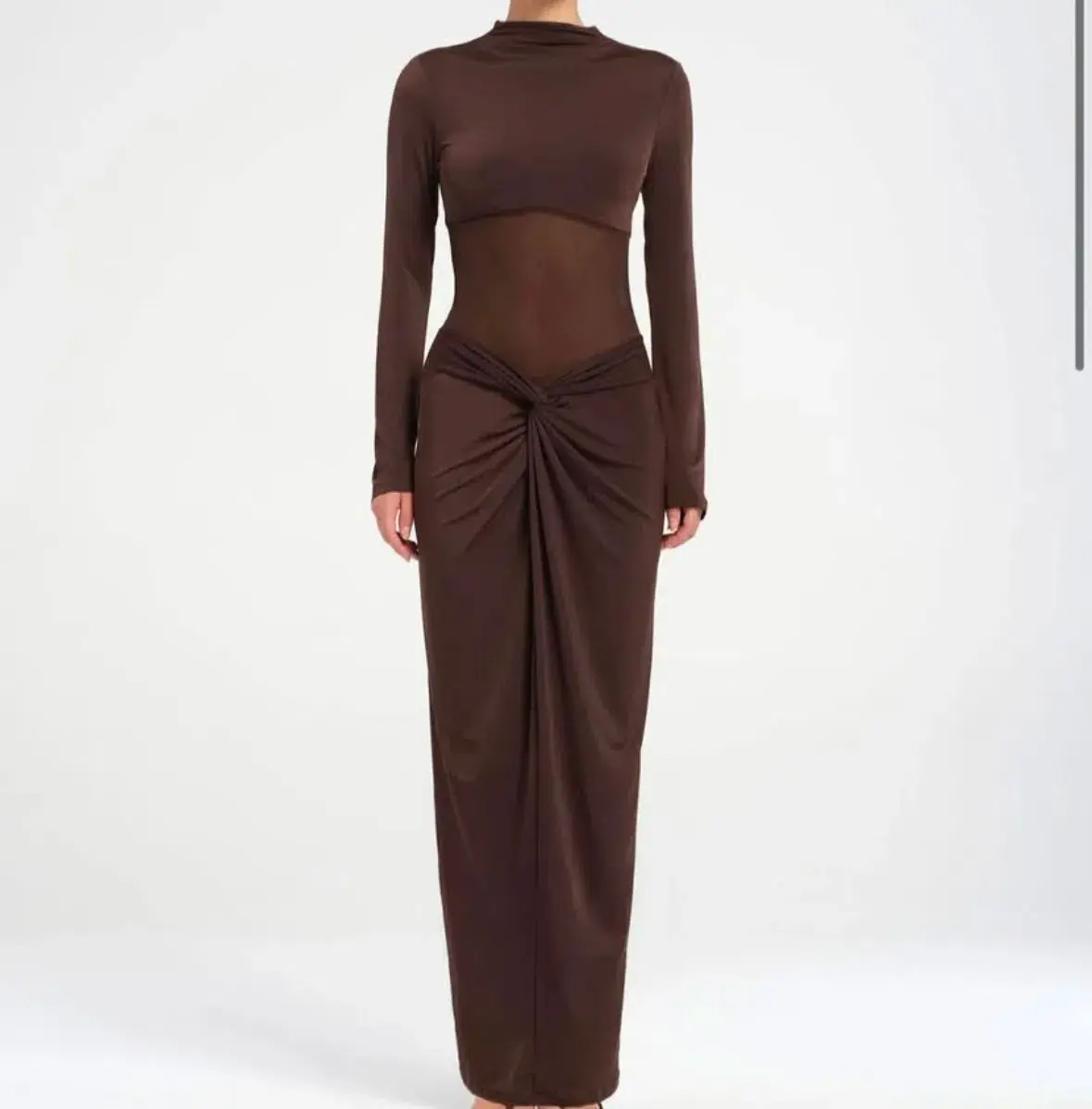 Benni Dora Maxi Dress Chocolate Size AU 8 - Image 1