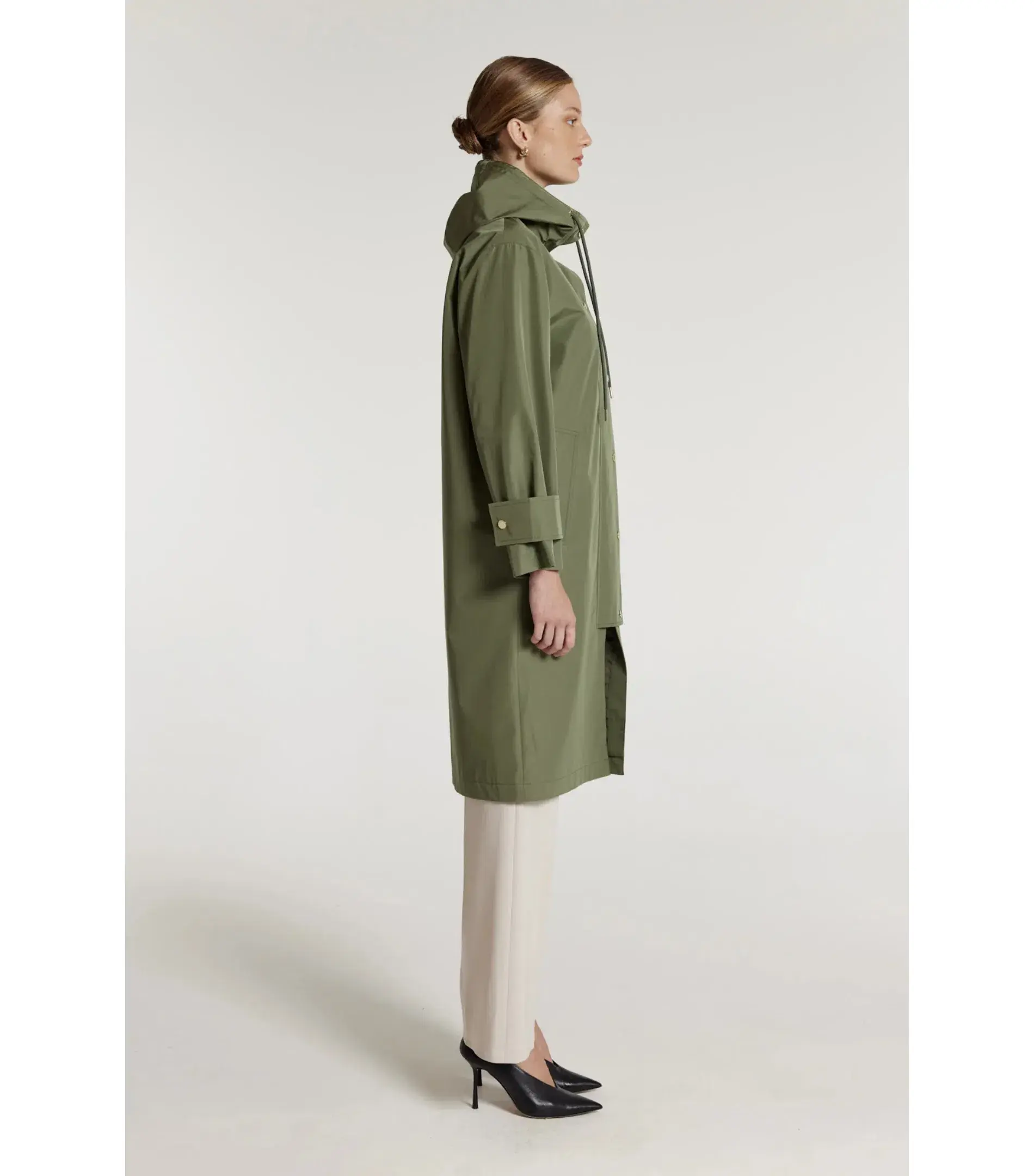 Perri Cutten Highlands Raincoat Moss Size  - Image 3
