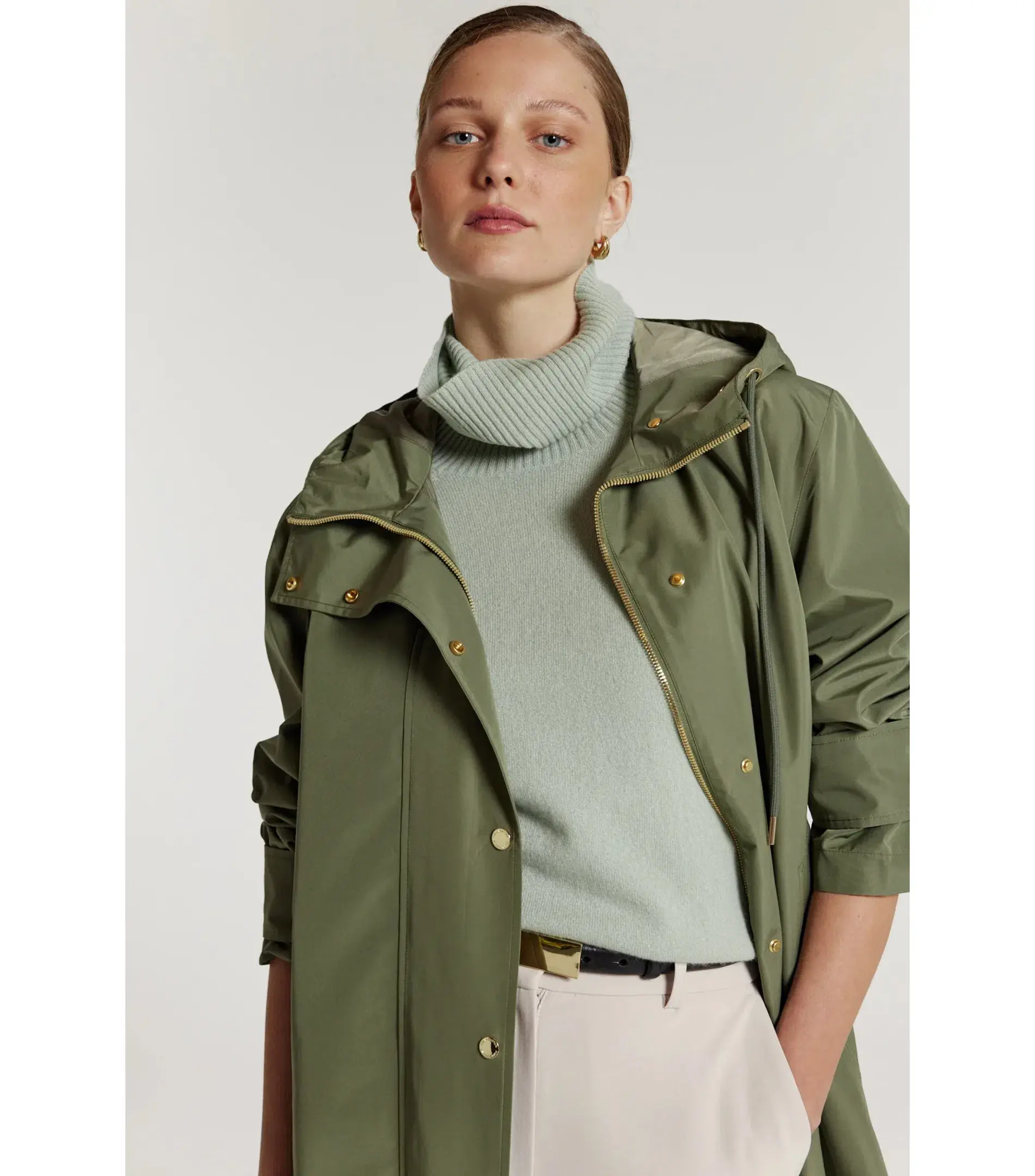 Perri Cutten Highlands Raincoat Moss Size  - Image 2