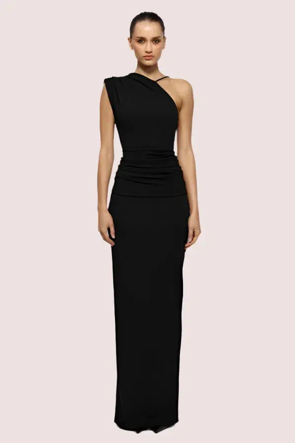 Effie Kats Greer Gown Black Size 8 - Image 1