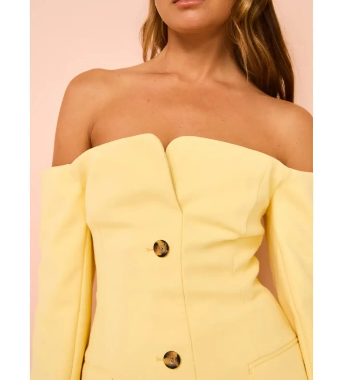 Sir the Label Sandrine Tailored Mini Dress Limone Size AU 10 - Image 4