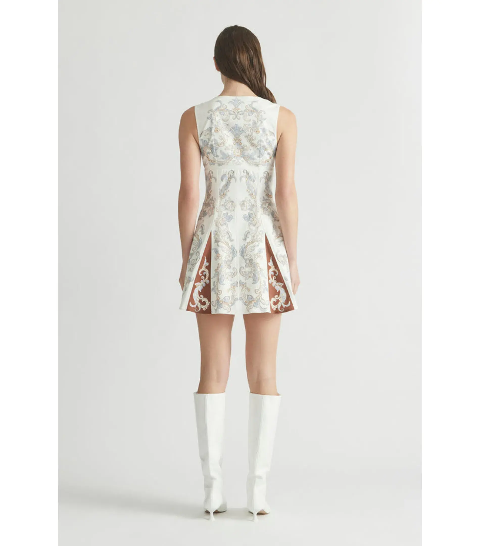 Antipodean Bitter Sweet Godet Mini Dress Antique White Size AU 12  - Image 3