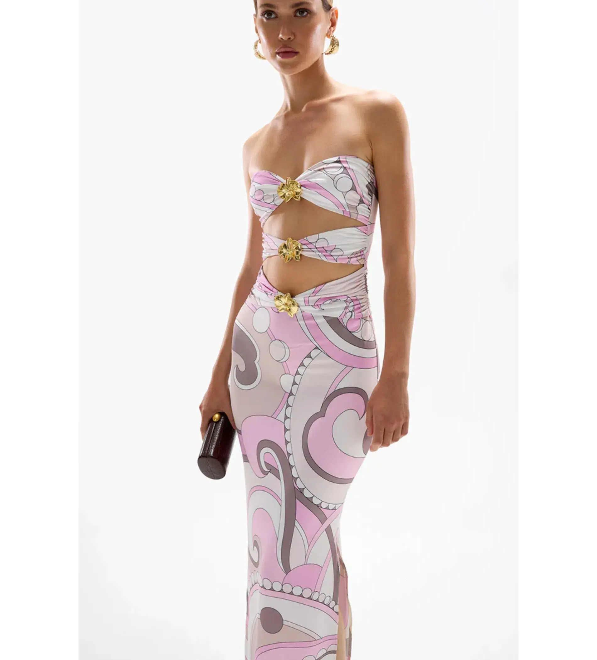 Cin Cin Rome Orchid Maxi Dress in Antibes Print Size L / AU 12 - Image 2