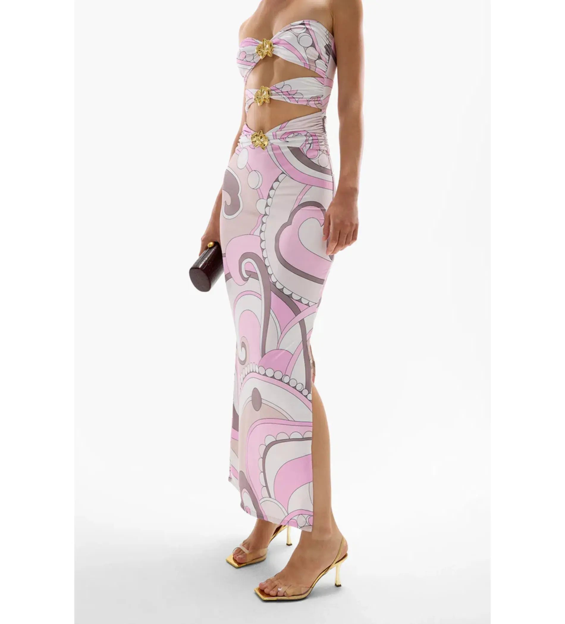 Cin Cin Rome Orchid Maxi Dress in Antibes Print Size L / AU 12 - Image 3