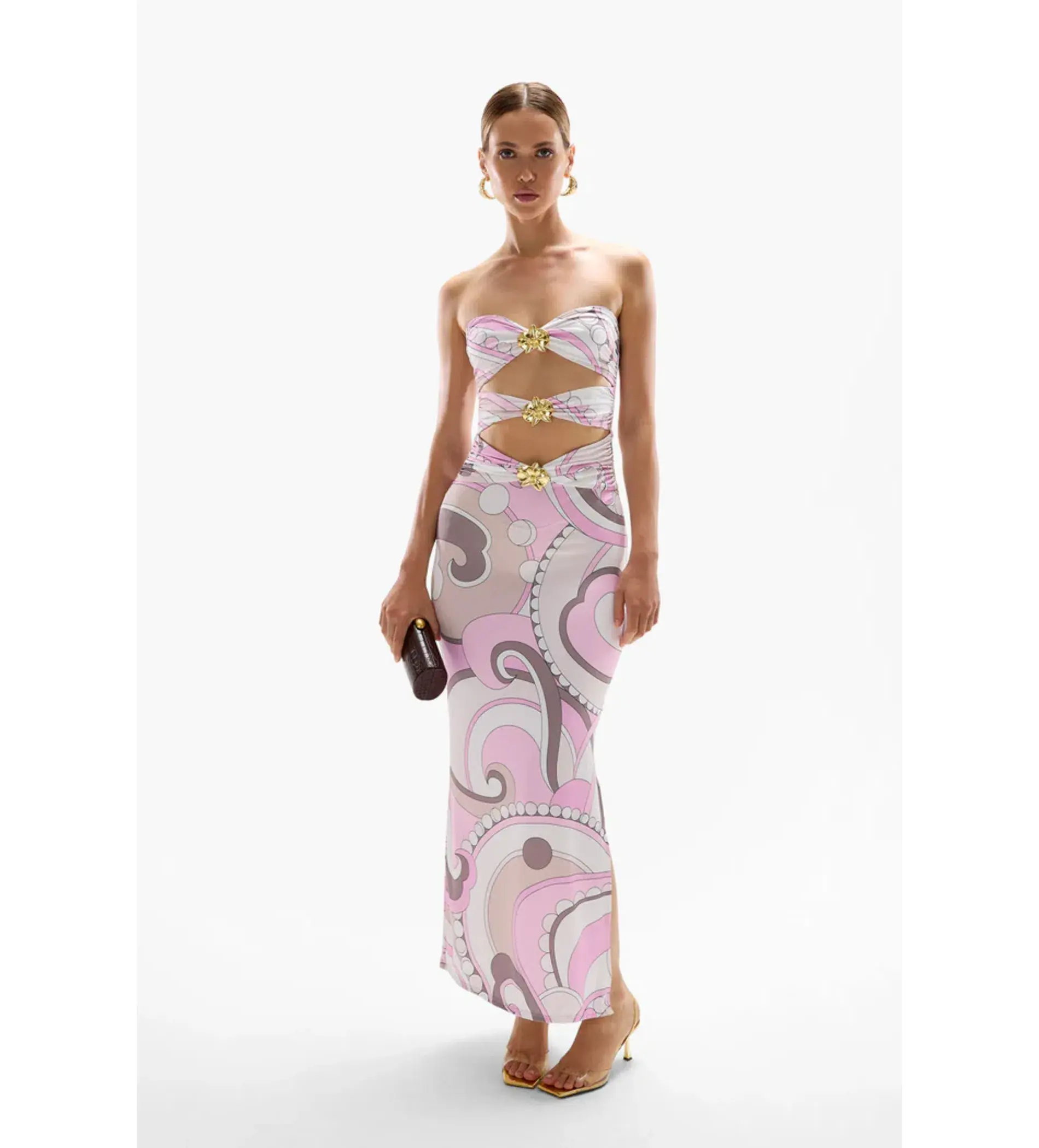 Cin Cin Rome Orchid Maxi Dress in Antibes Print Size L / AU 12 - Image 1