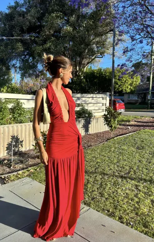 Deconduarte Dakota Pure  Dress Red Size 10 - Image 2