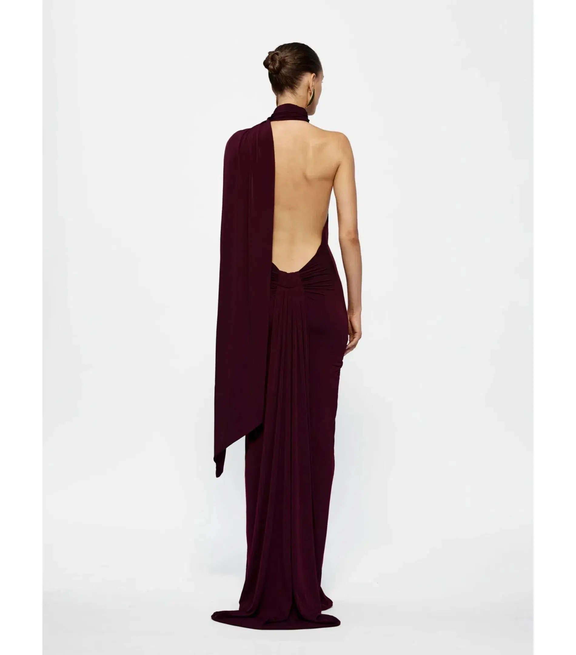 Effie Kats Haven Maxi Dress in Black Cherry Size M / AU 10 - Image 3