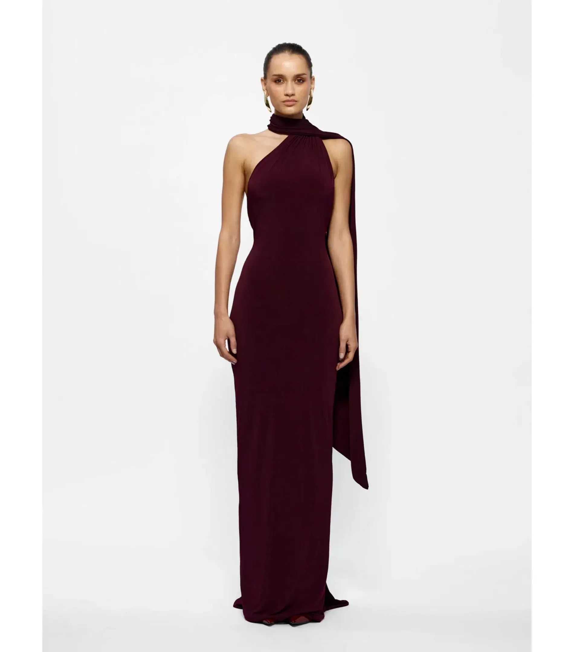 Effie Kats Haven Maxi Dress in Black Cherry Size M / AU 10 - Image 1