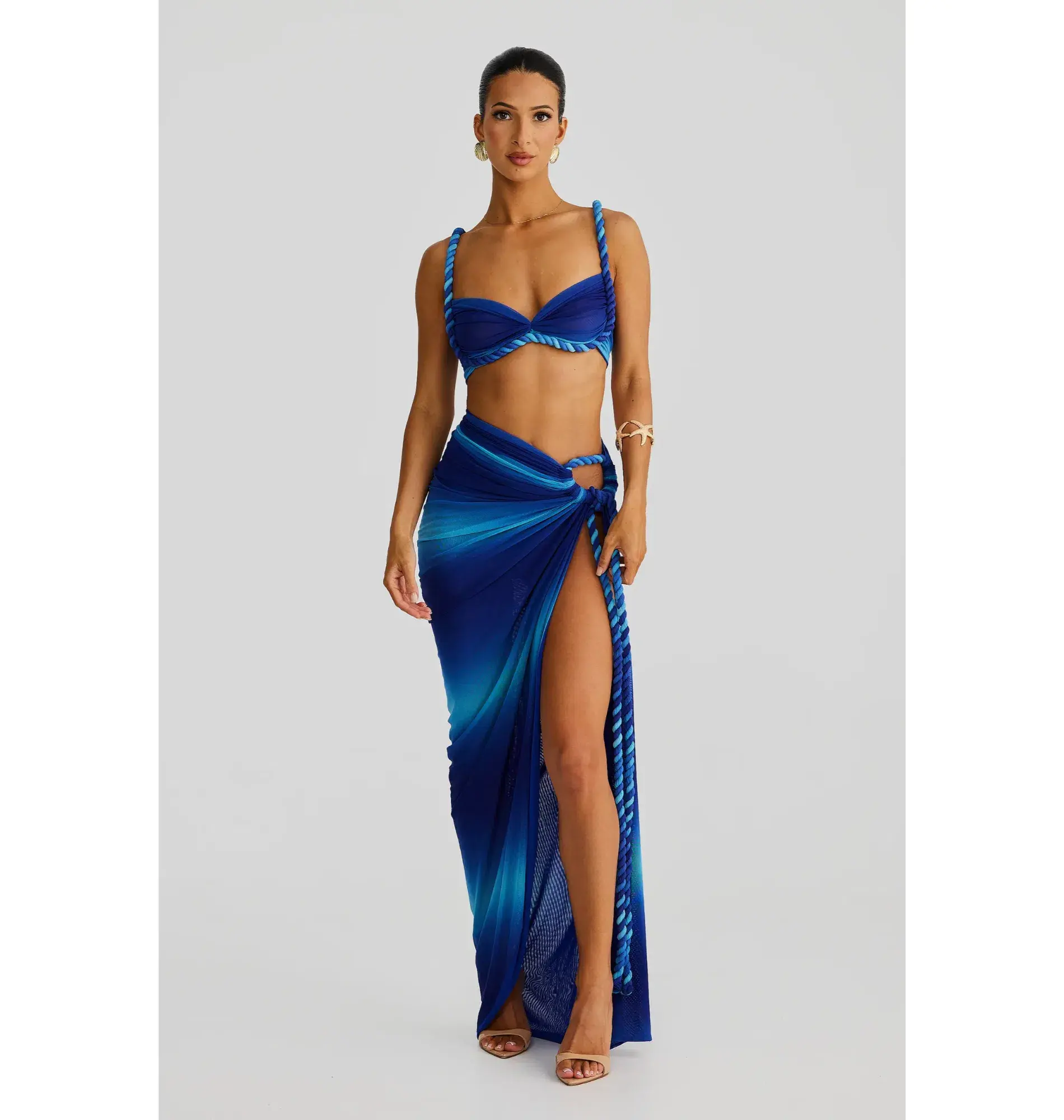 Melani The Label Saira Set Blue Ombre Size 8 - Image 1