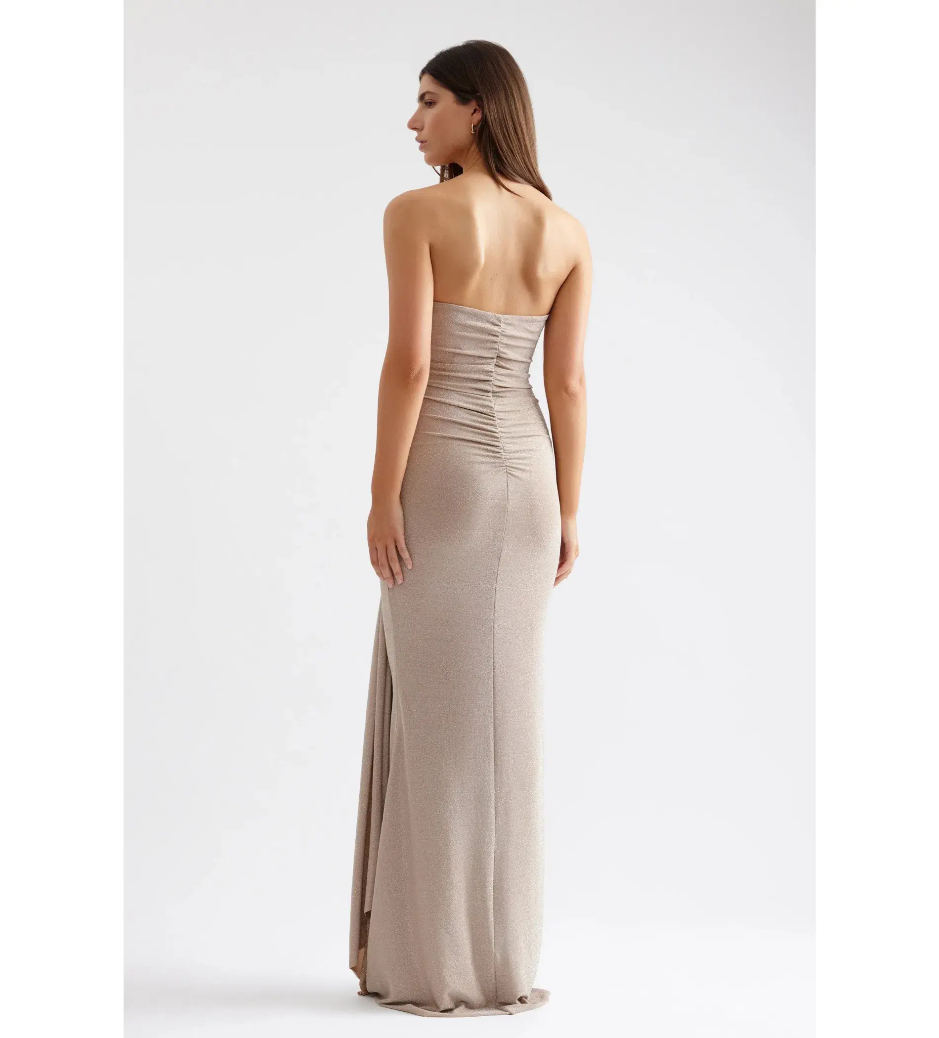 Lexi Tiffany Maxi Dress Champagne Size 8 - Image 4