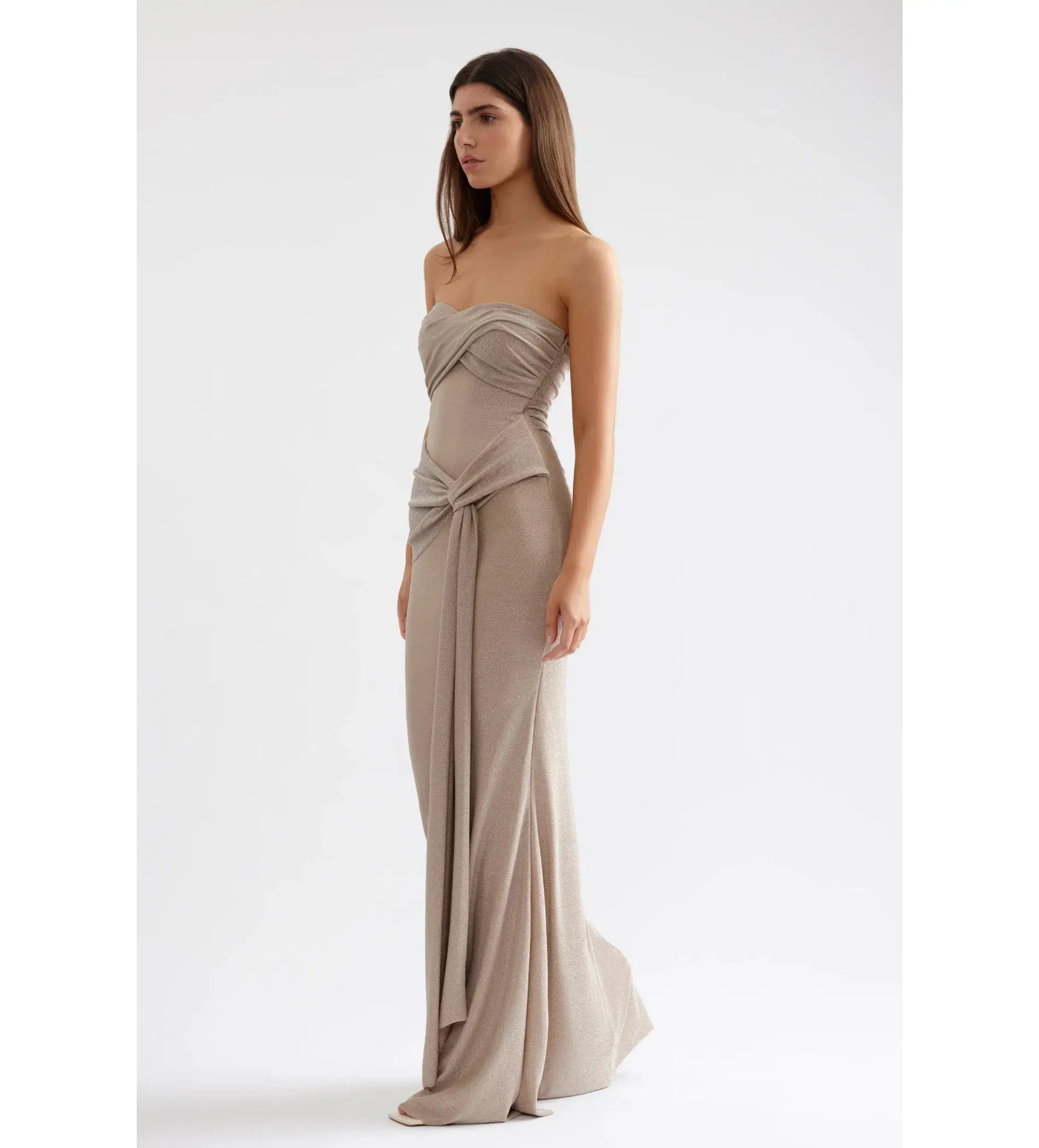 Lexi Tiffany Maxi Dress Champagne Size 8 - Image 2