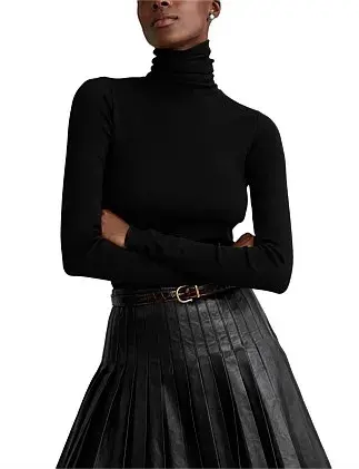 Ralph Lauren Stretch Ribbed Turtleneck Size 4/XS for rent on The Volte - main image