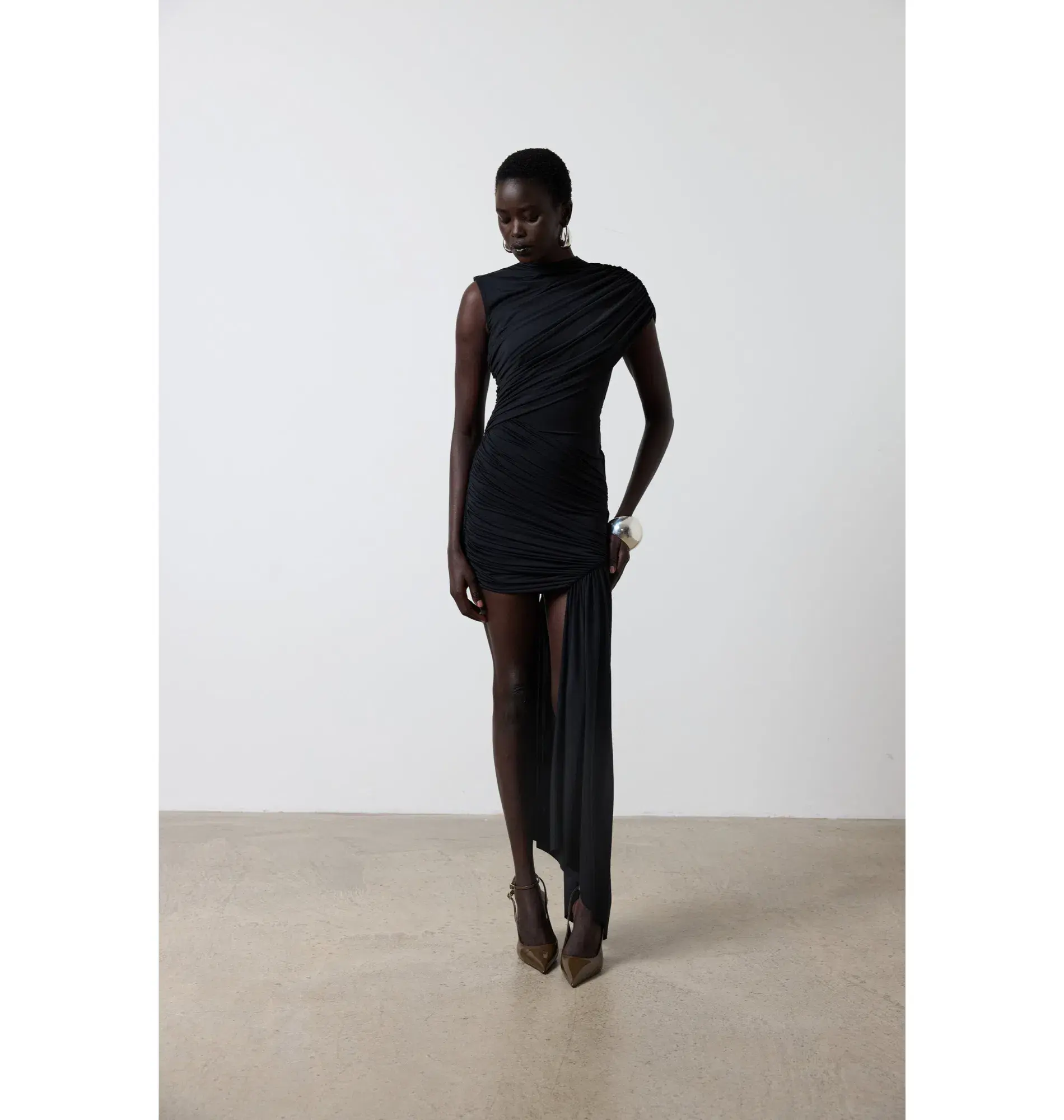 De La Vali Ravenna Mini Dress Black Size 10 - Image 1