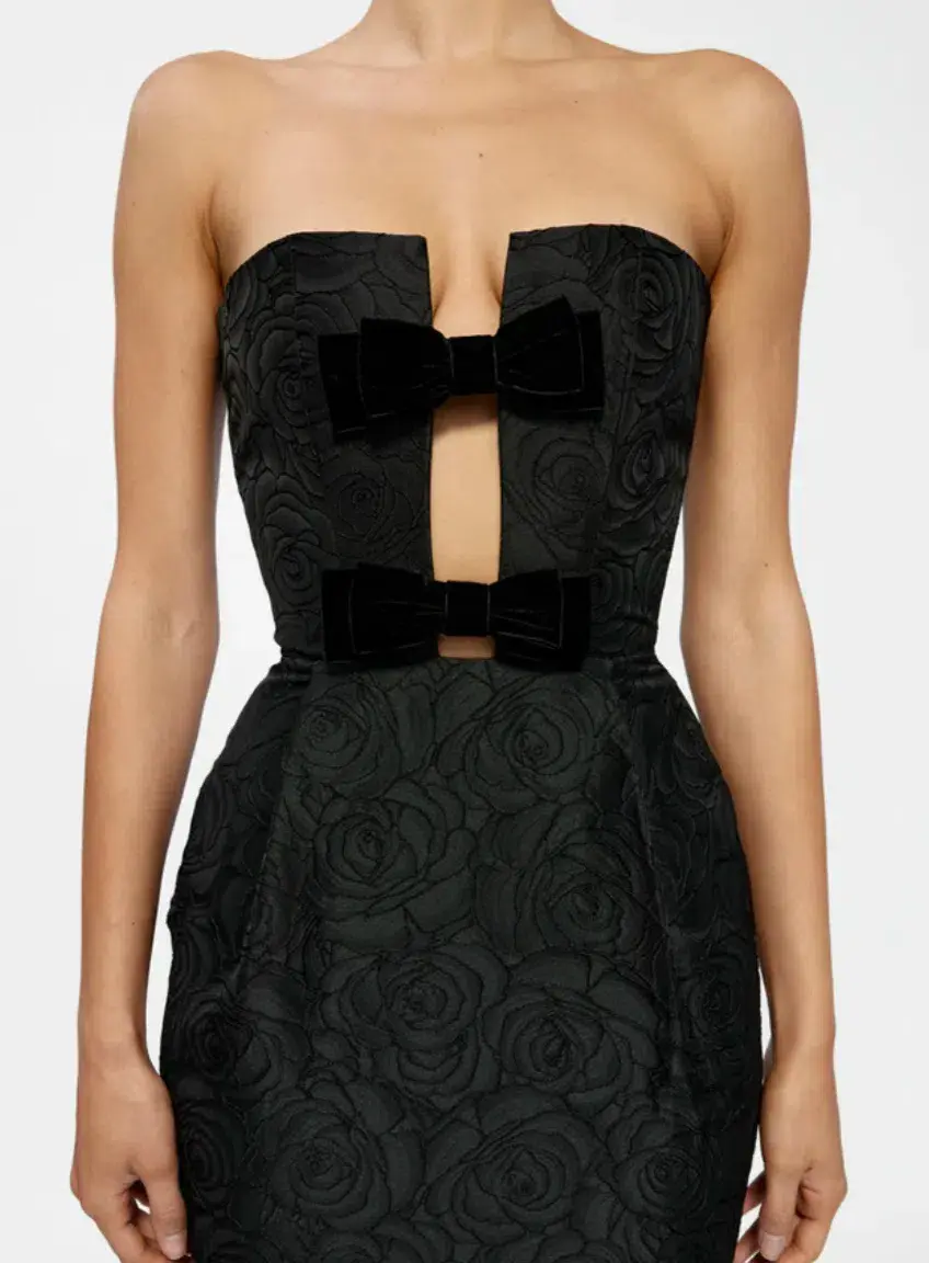 Effie Kats Kiera Dress Midi Black Size AU 10  - Image 3