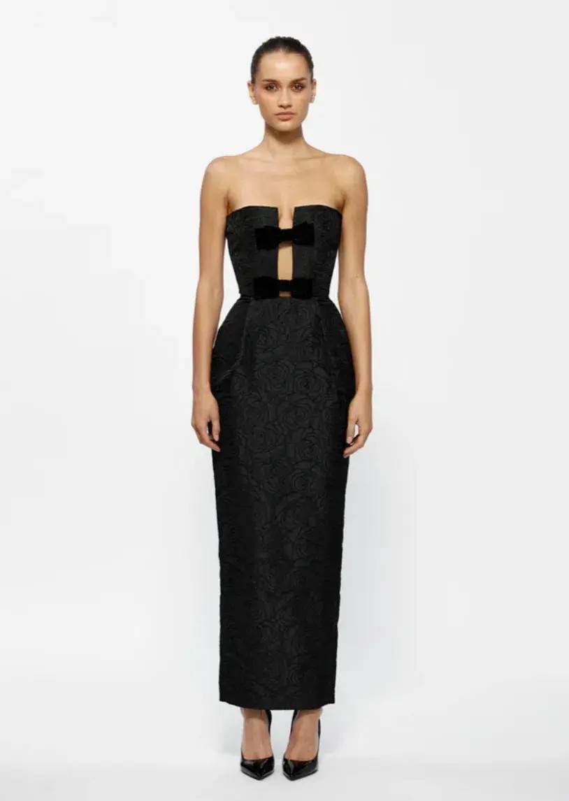 Effie Kats Kiera Dress Midi Black Size AU 10  - Image 1