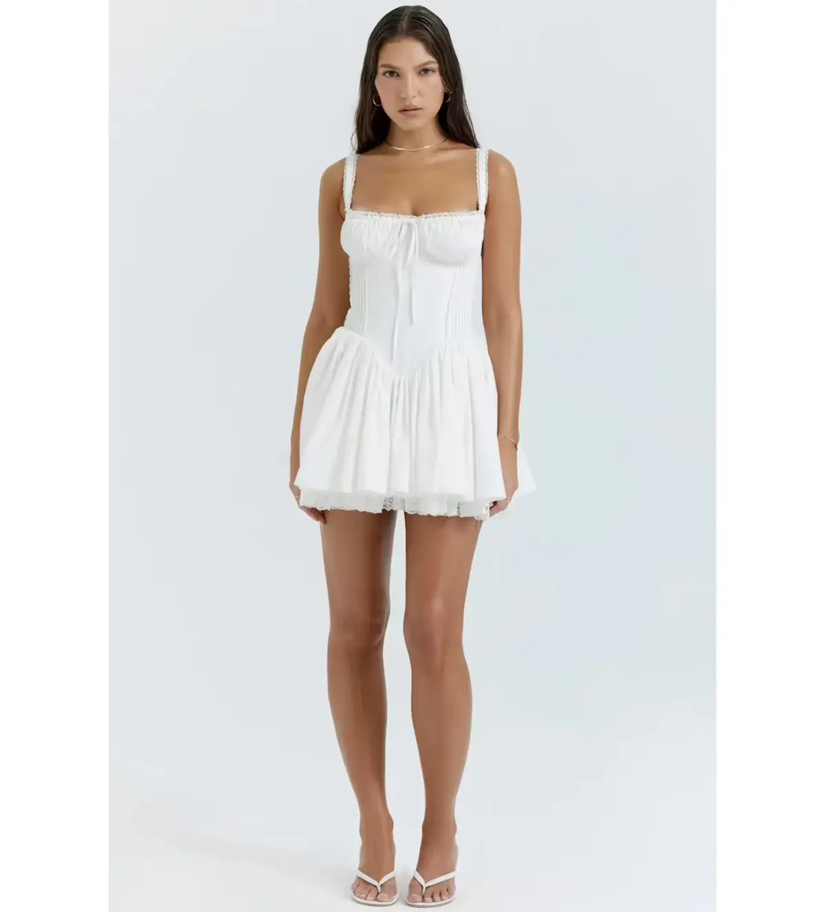 House of CB Pietra Corset Mini Dress White Size XS / AU 6 - Image 1