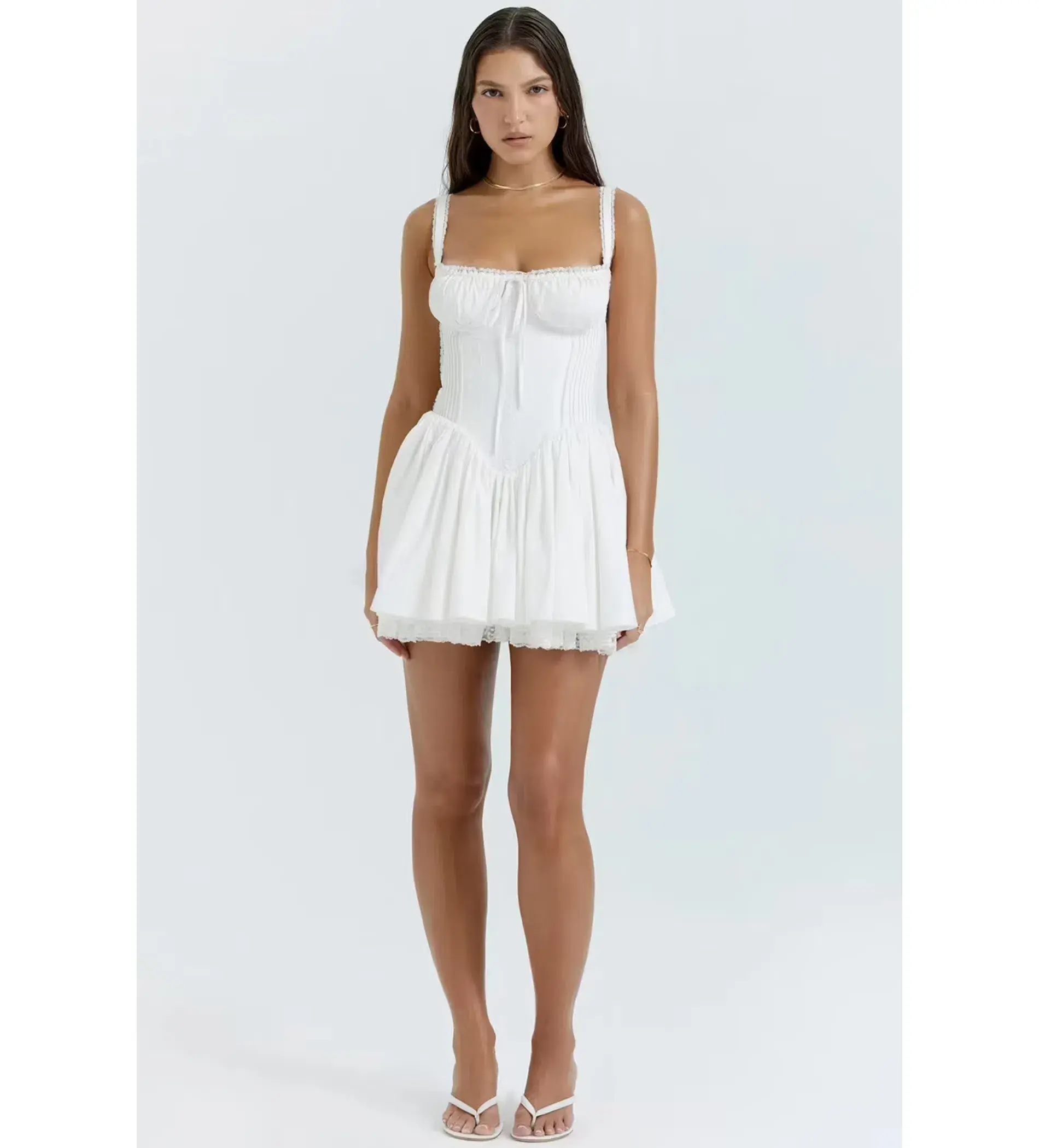 House of CB Pietra Corset Mini Dress White Size XS / AU 6 - Image 1