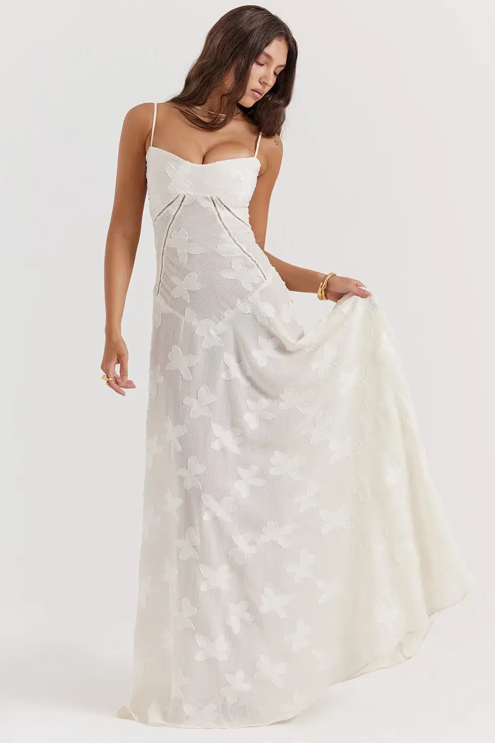 House of CB Seren Maxi Dress White Size XS / AU 6 - Image 3