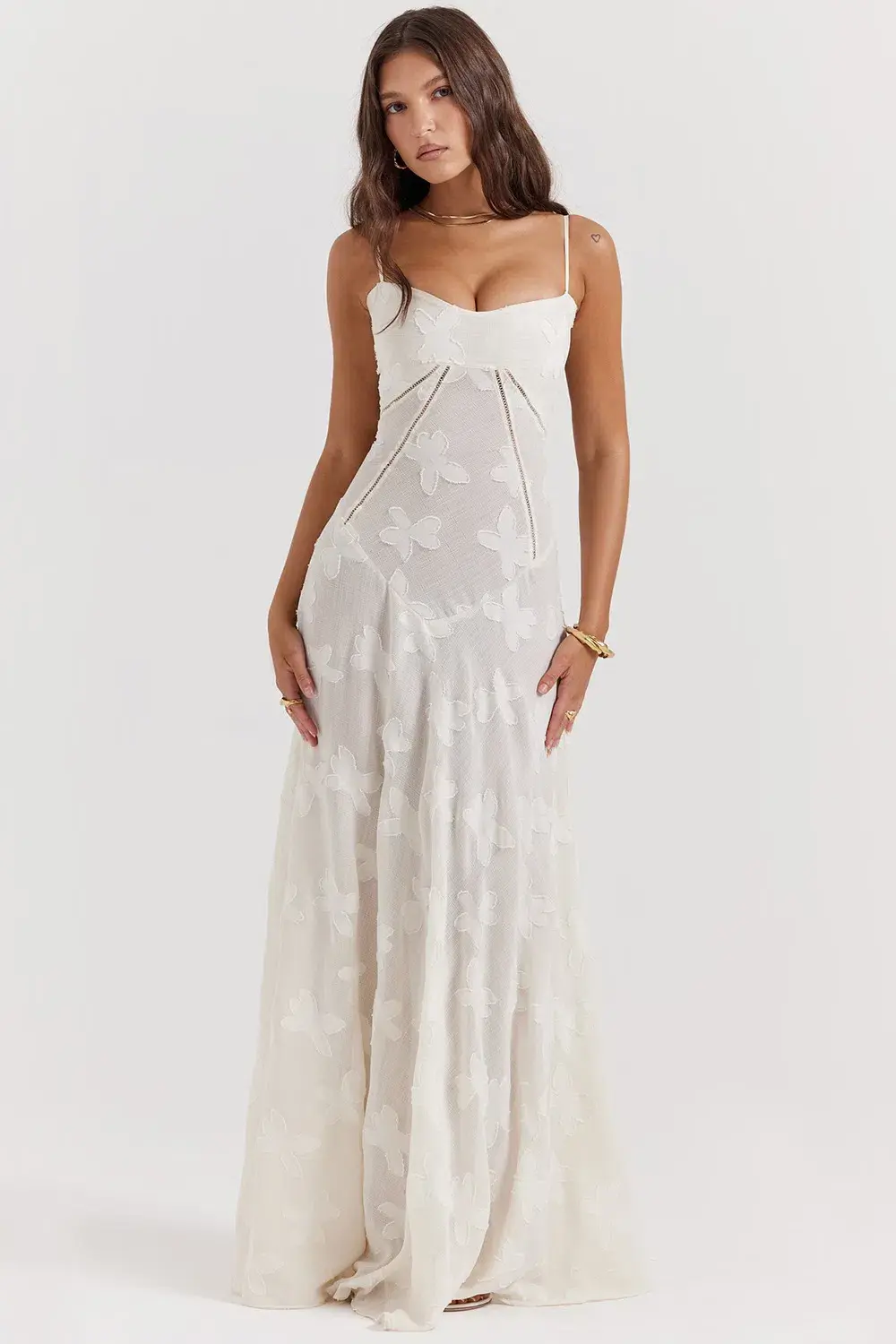 House of CB Seren Maxi Dress White Size XS / AU 6 - Image 4