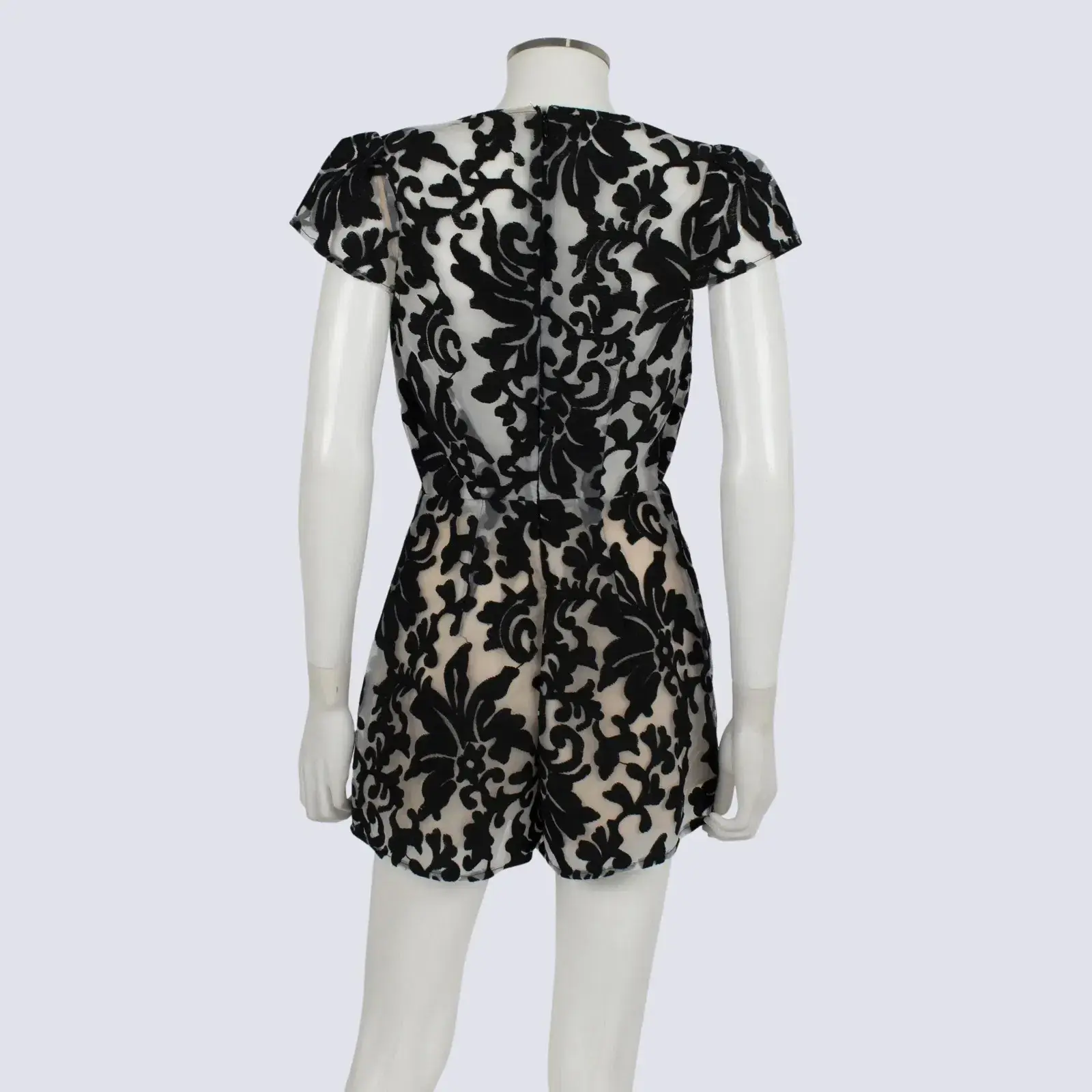 C/MEO Collective Cameo Operator Romper Mini Black Lace Size AU 6 - Image 6
