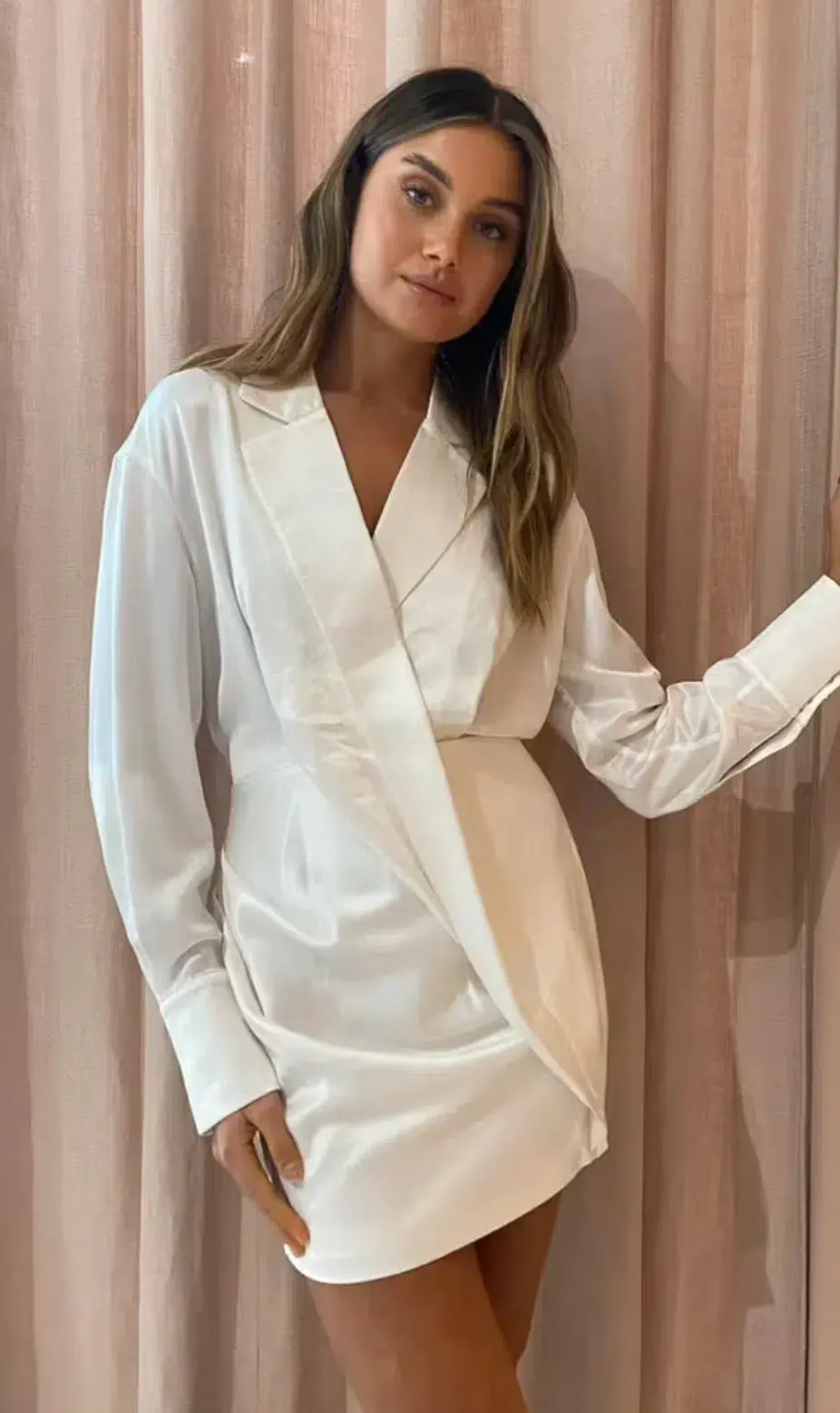 Acler Woodbine Mini  Dress in White Size AU 10 for rent on The Volte - main image