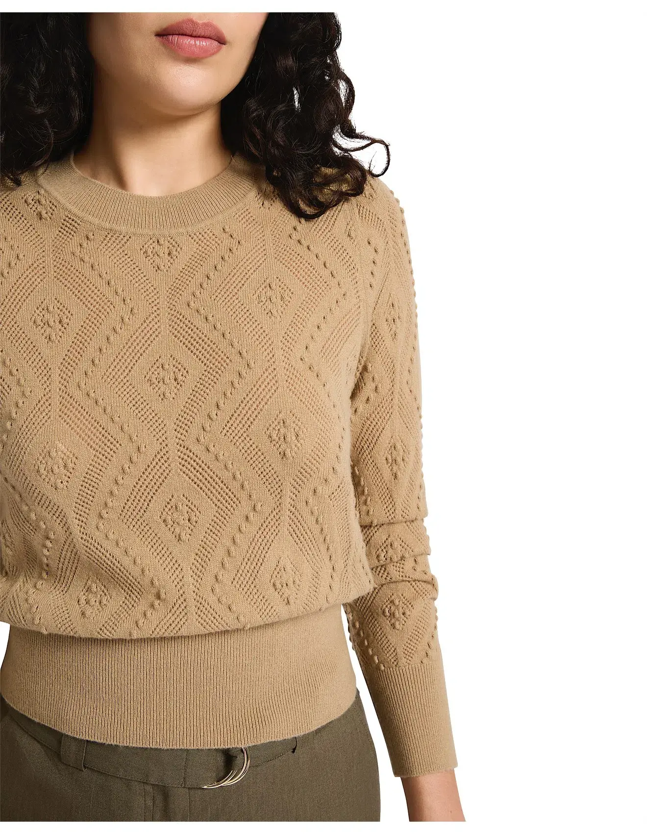 Marcs Can't  Wait To Be Merino Knit Brown Size 10/M - Image 4