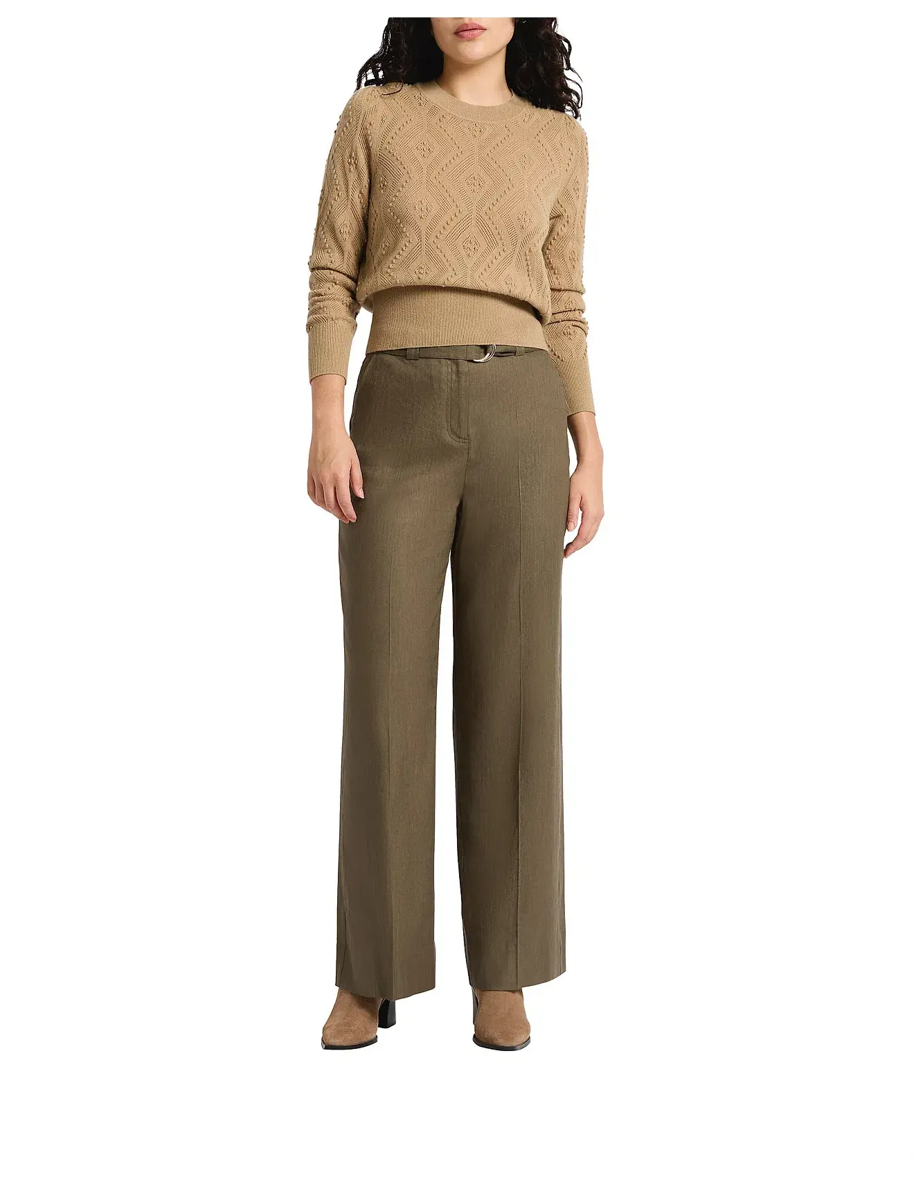 Marcs Can't  Wait To Be Merino Knit Brown Size 10/M - Image 1