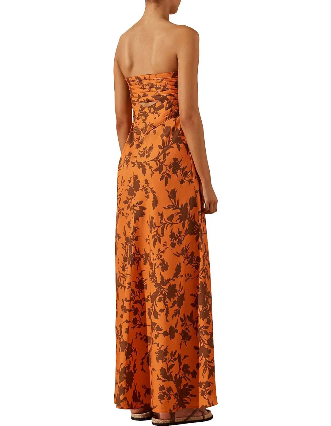 Shona Joy Uli Maxi Dress Orange Size 8 for rent on The Volte - main image