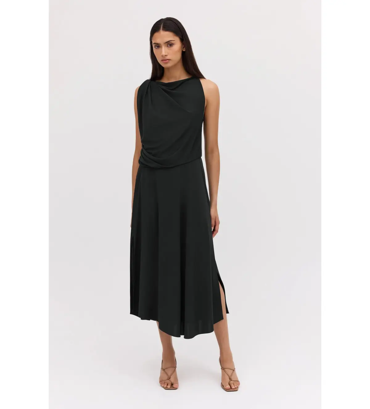 Bianca Spender Jersey Mandala Dress in Black Size S / AU 8 - Image 1