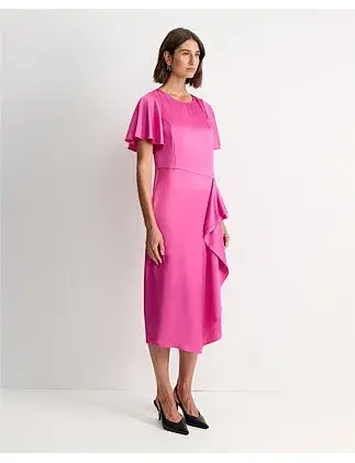SPORTSCRAFT HARLOW RUFFLE MIDI DRESS SIZE 12/M for rent on The Volte - main image