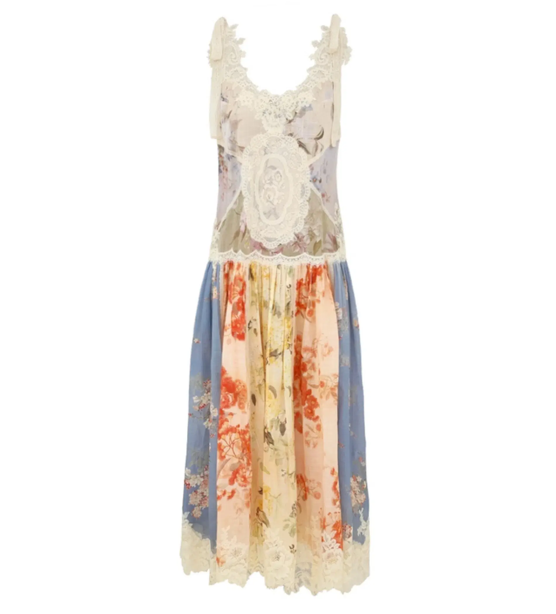 Zimmermann The Cascadian Lace Midi Dress in Spliced Size 3 Au 14  - Image 1