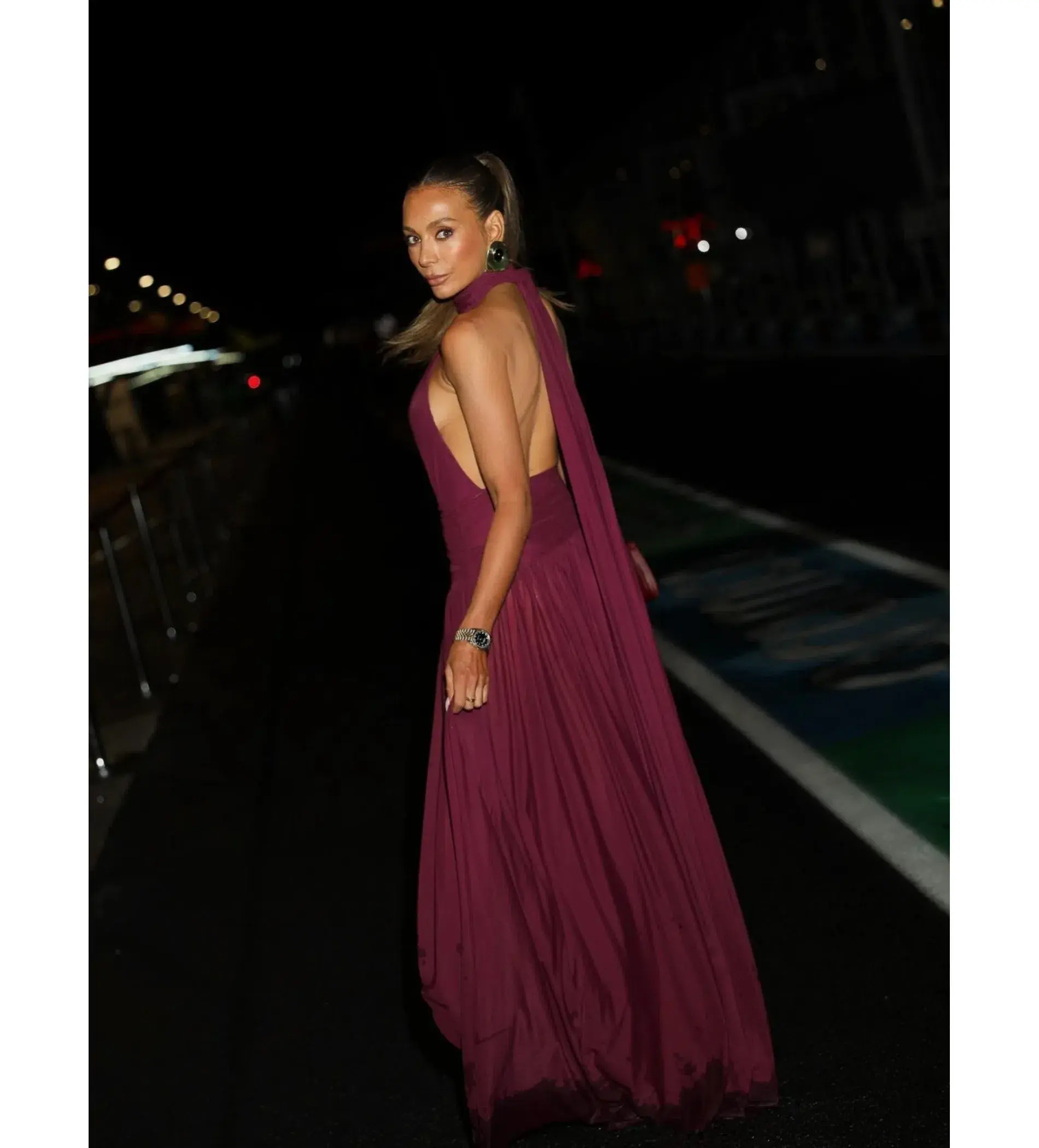 Effie Kats Verity Gown in Burgundy Size 10 - Image 7